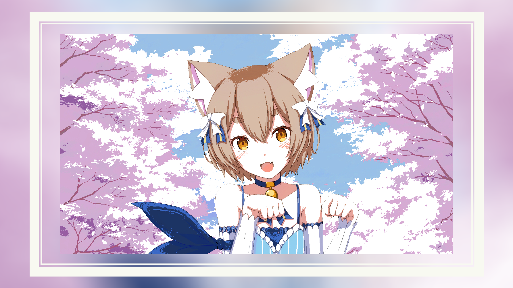 Blurred Anime Boys Argail Felix Fan Art Re Zero Kara Hajimeru Isekai Seikatsu Pink Blue Dress Cat Ea 1785x1004