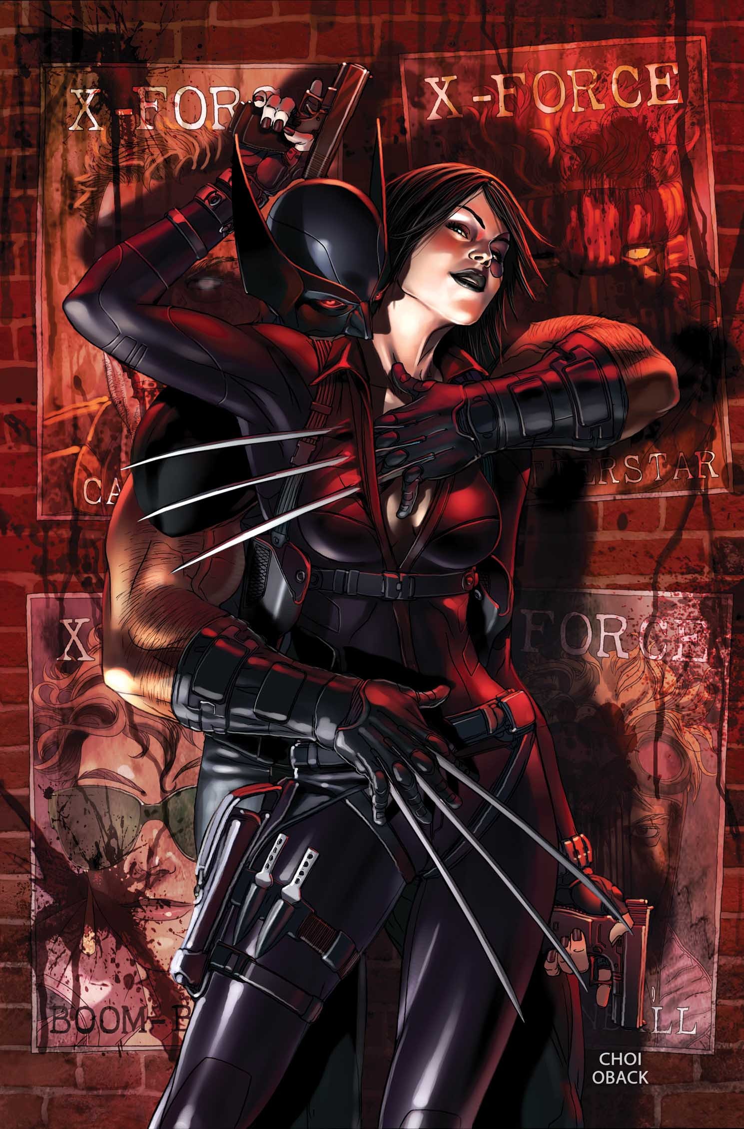 Domino Fantasy Girl Claws X Force Comic Art 1489x2261