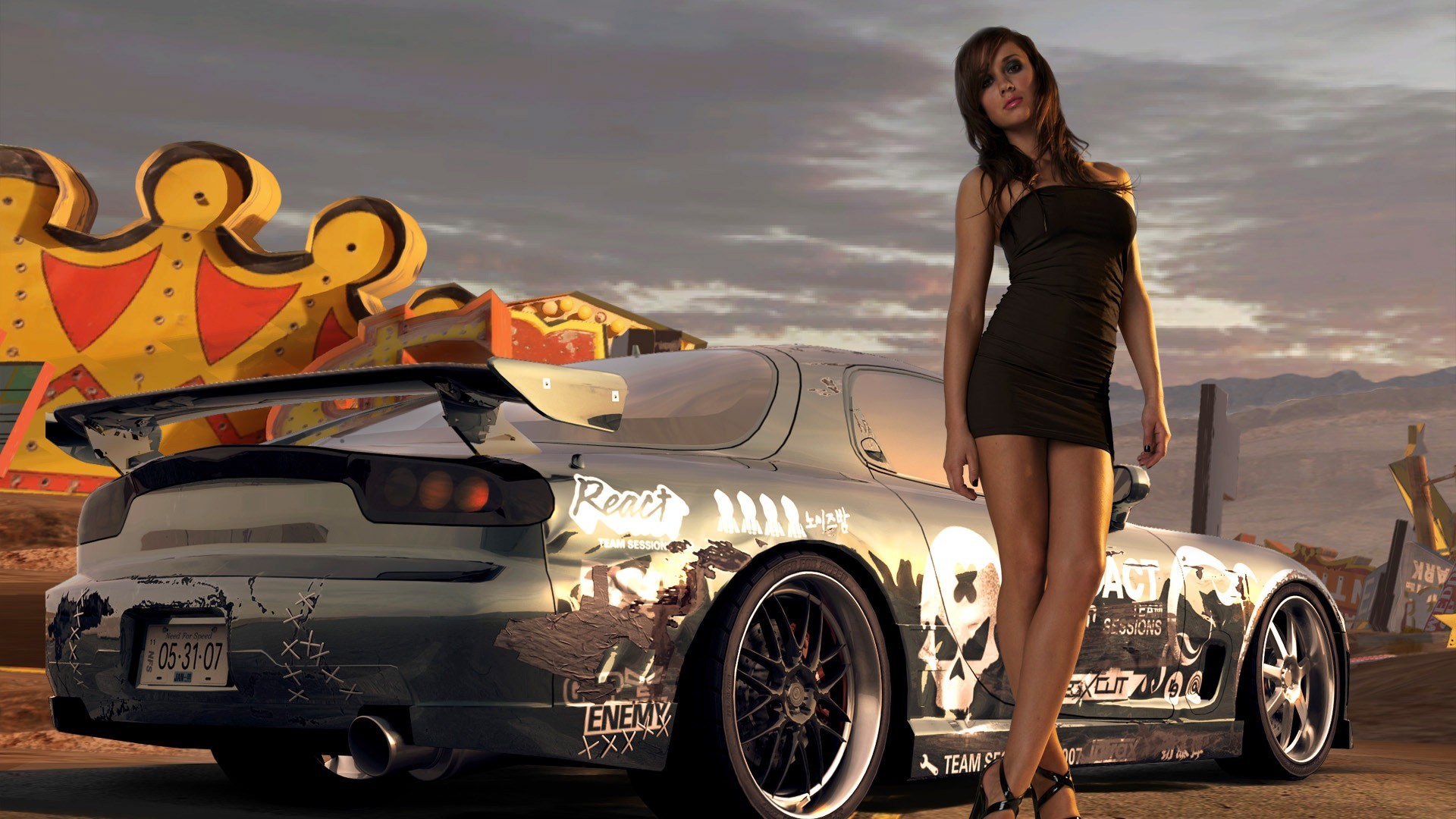 Need For Speed Car Women Need For Speed Pro Street Women With Cars Video Games 1920x1080