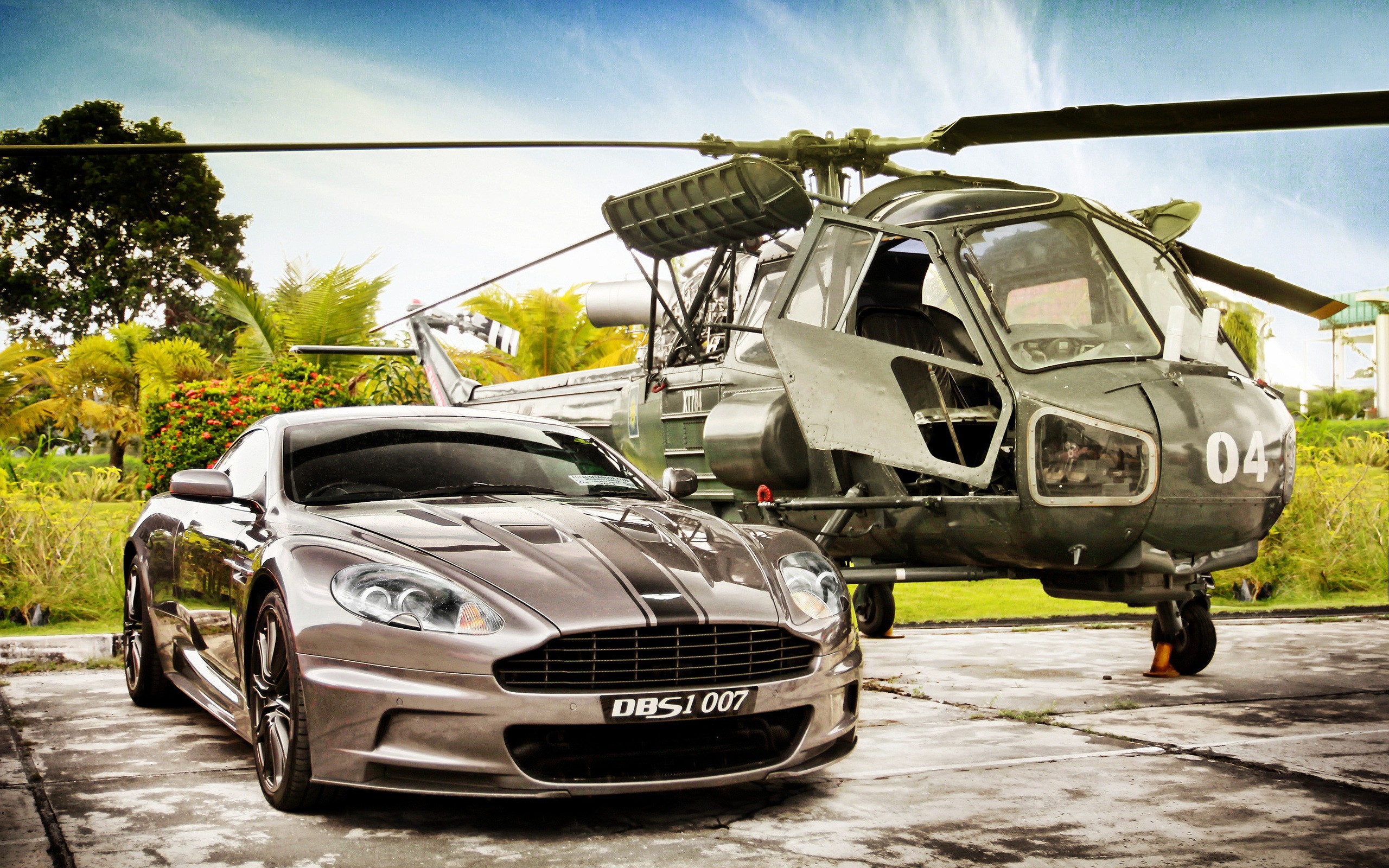 007 James Bond Car Helicopter Vehicle 2560x1600