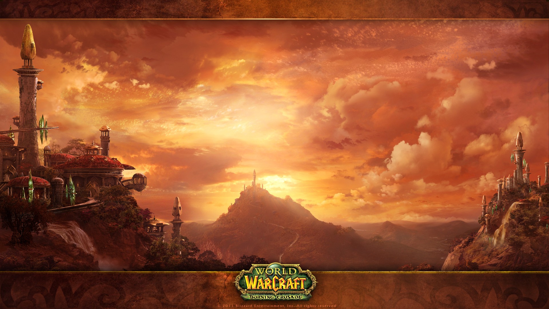 Blizzard Entertainment Warcraft World Of Warcraft Silvermoon City World Of Warcraft The Burning Crus 1920x1080