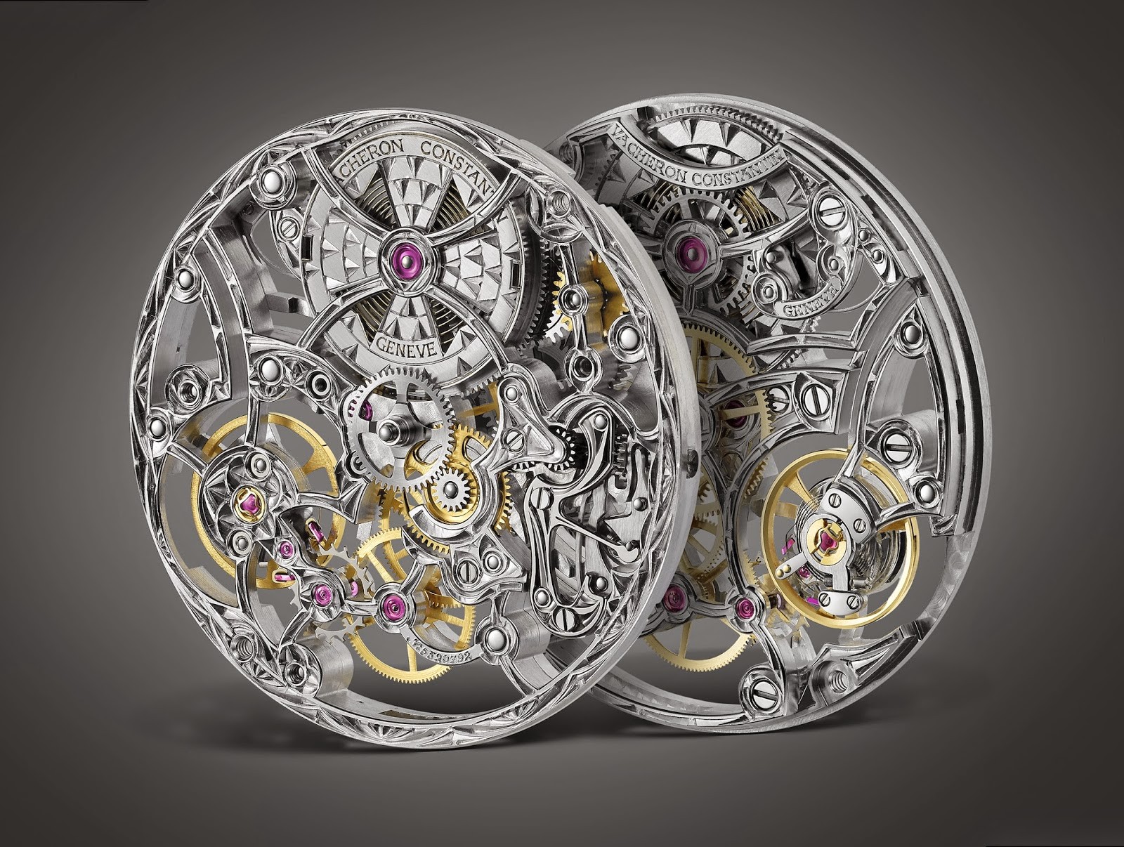 Watch Clockworks Gears Technology Simple Background Rear View Screw Luxury Watches Vacheron Constani 1600x1206