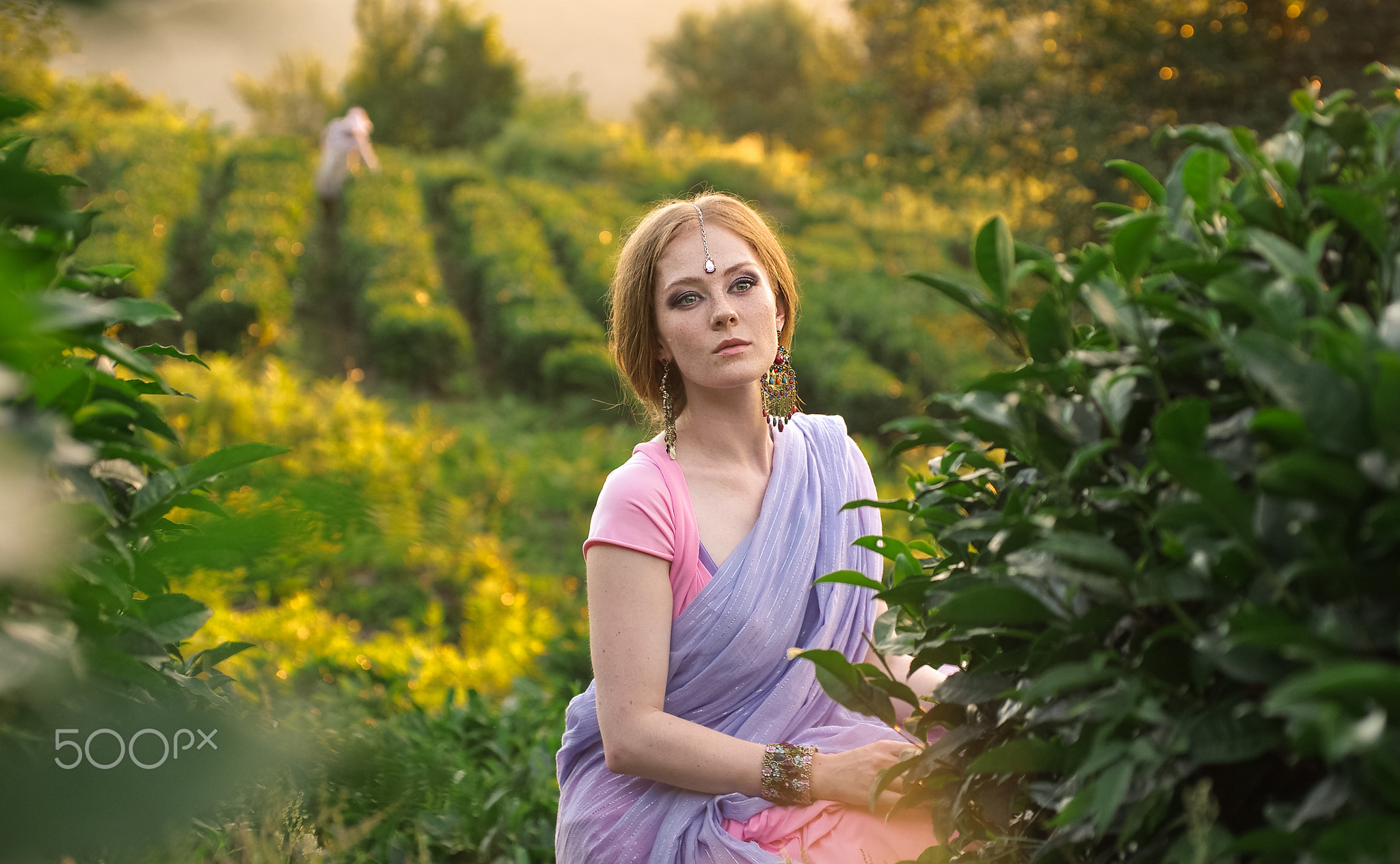 Dmitry Levykin Fashion Photography Model Women 500px Saree Farm Women Outdoors 2048x1264