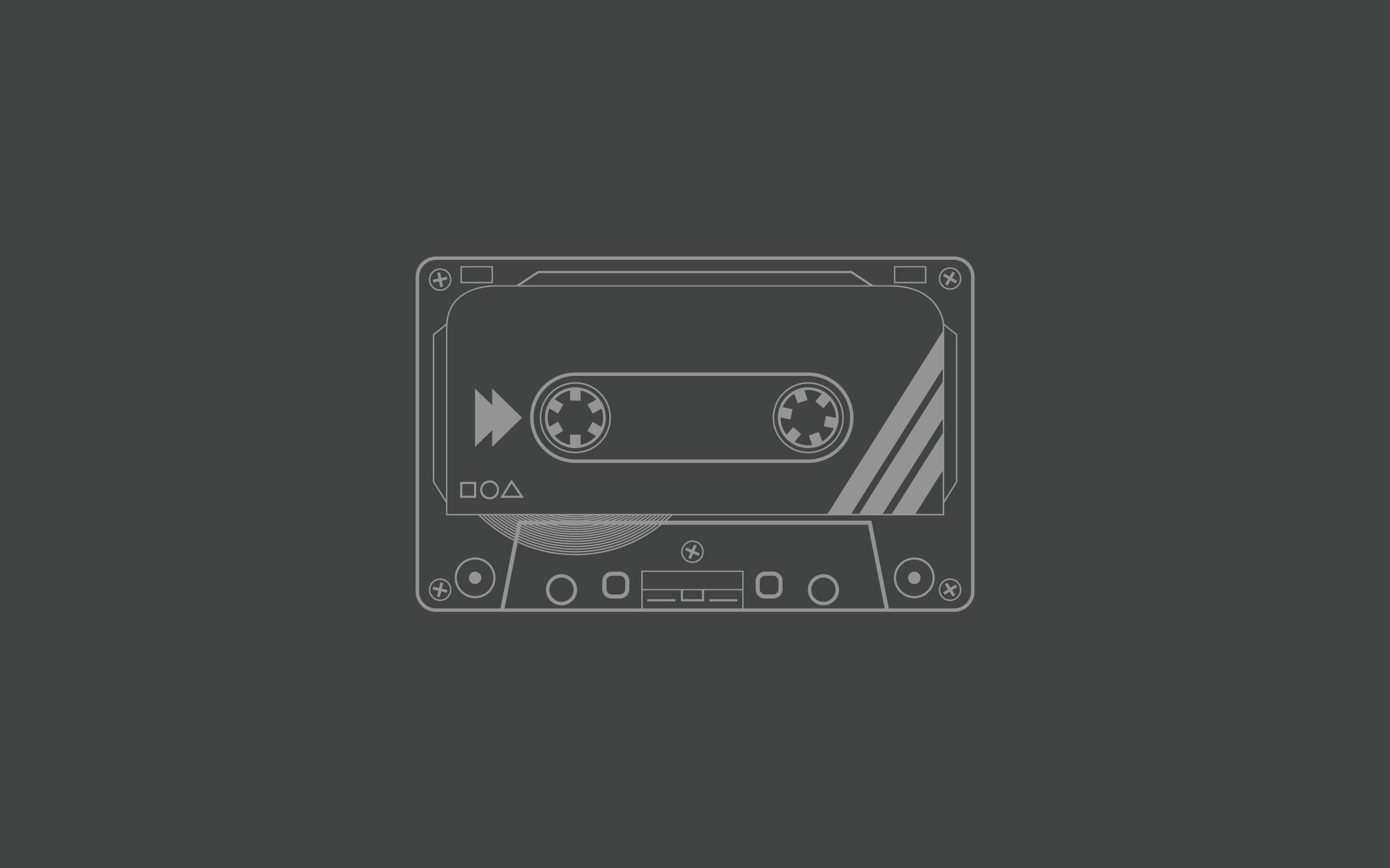 Artwork Cassette Minimalism Audio 2560x1600