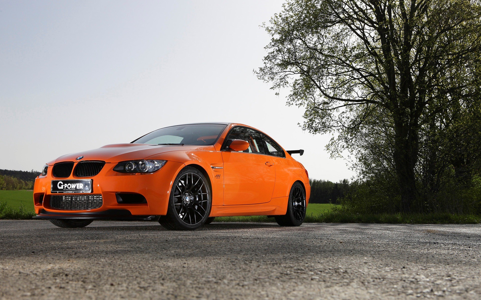 G Power BMW M3 GTS BMW M3 BMW Orange Cars Car BMW 3 Series BMW E92 Worms Eye View 1920x1200