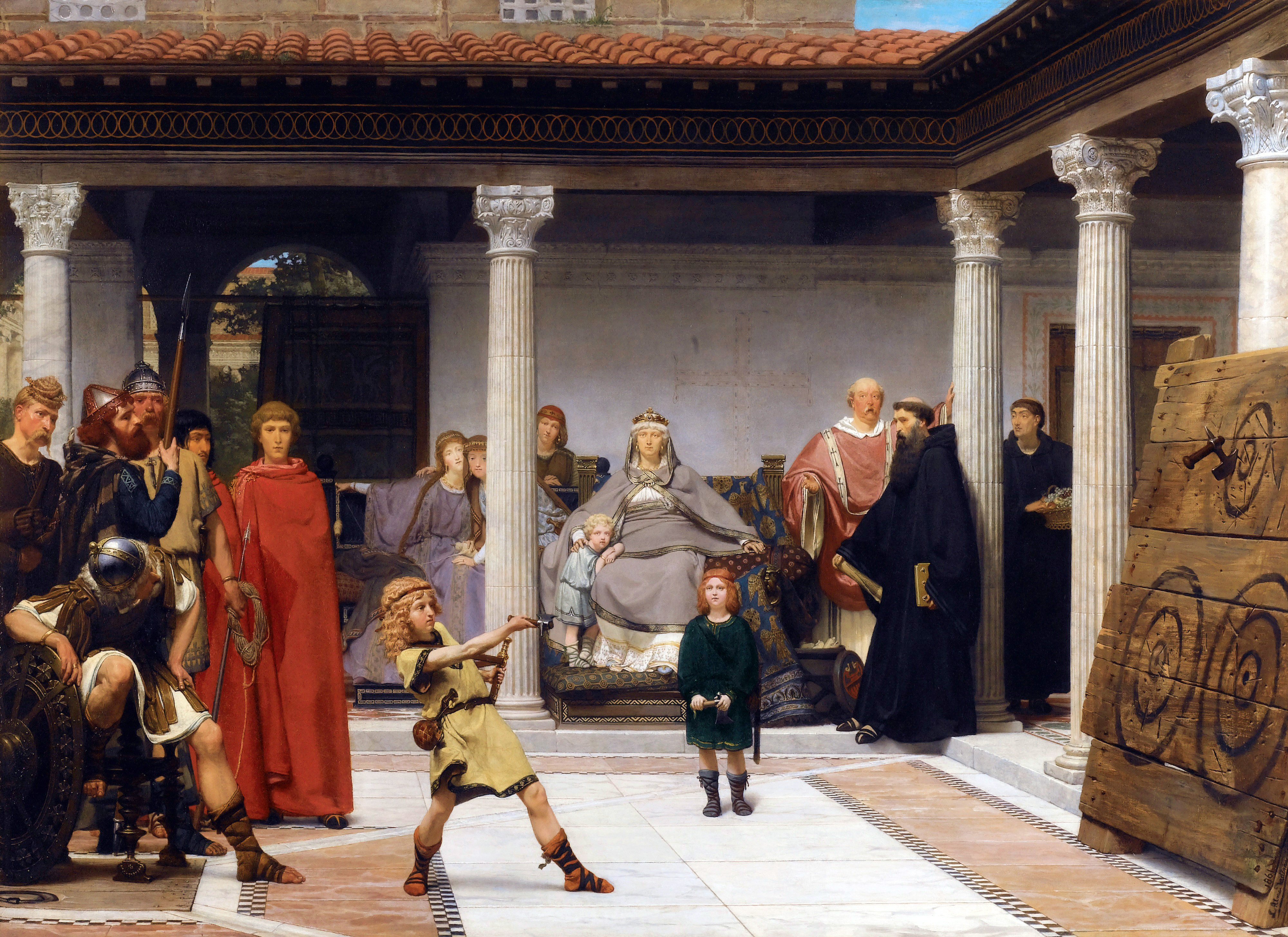 The Education Of The Children Of Clovis Lawrence Alma Tadema Classic Art Classical Art Rome Painting 4000x2910