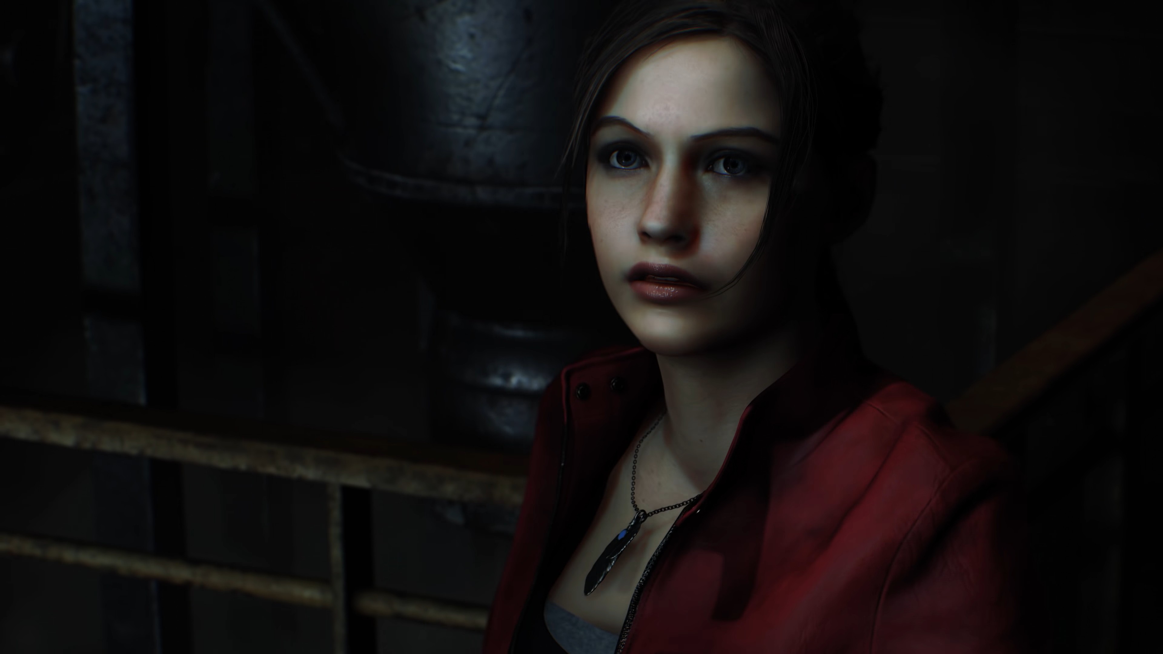 Resident Evil 2 Video Games Claire Redfield Leon Kennedy Capcom Racoon City Resident Evil 3840x2160