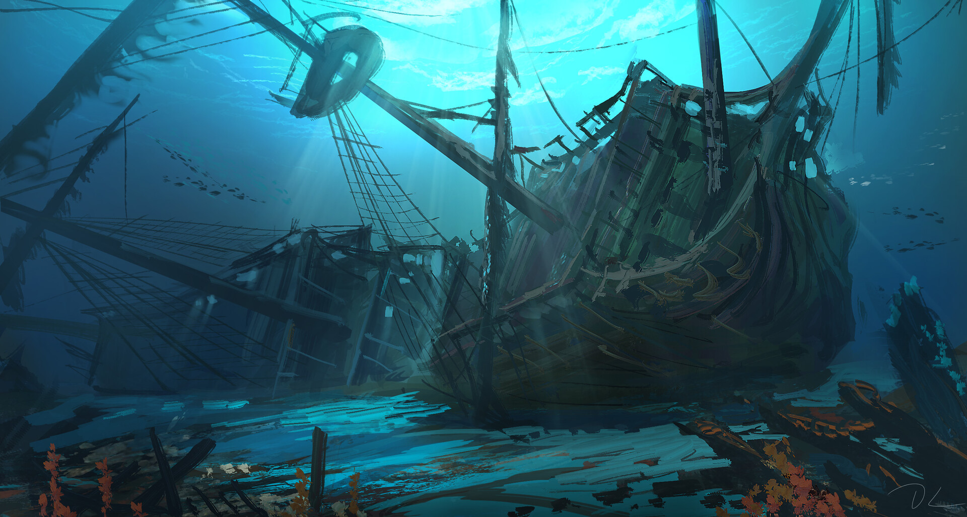 Environment Underwater Ship Fish Shipwreck Wood Wallpaper Resolution