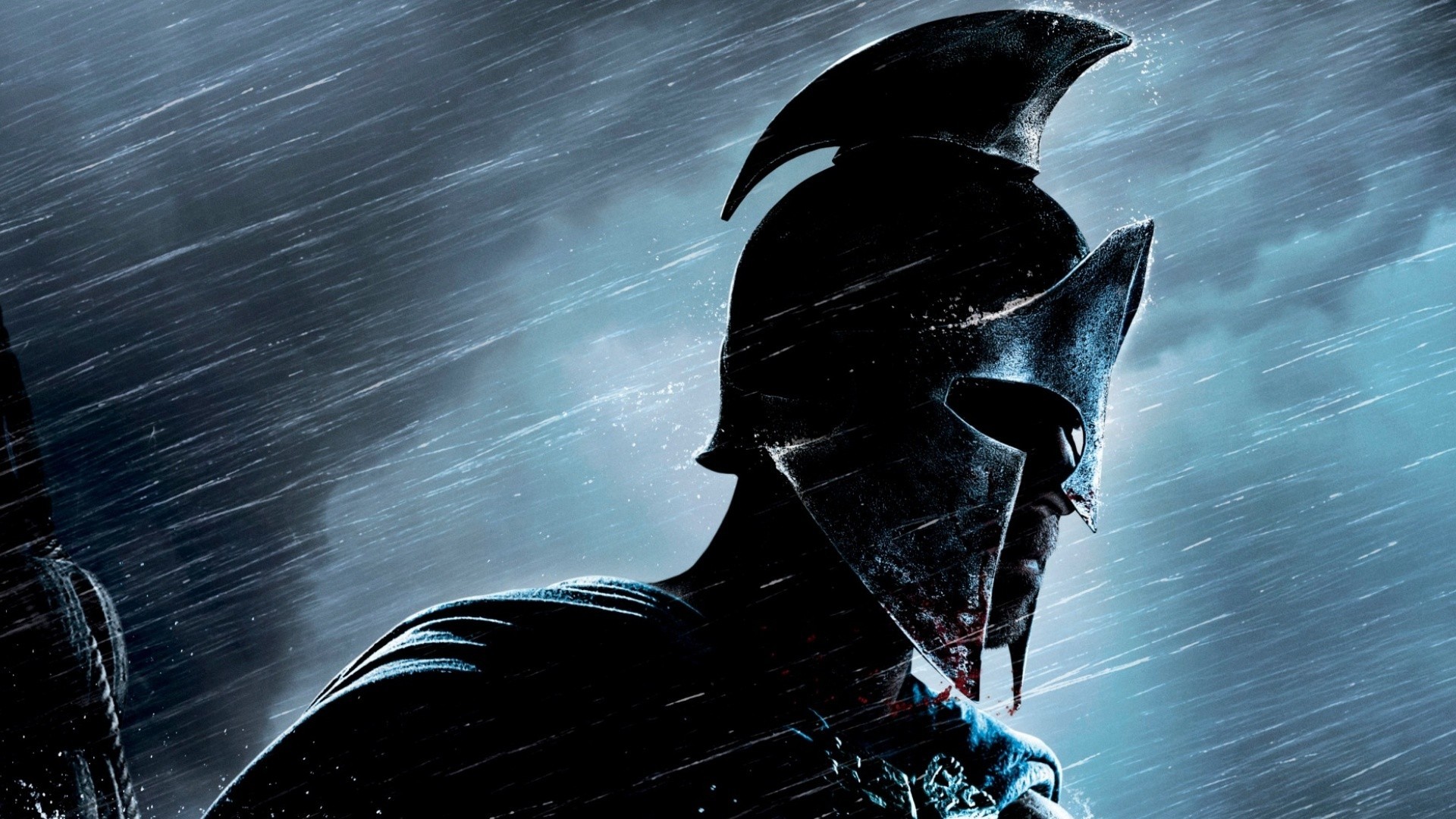 300 Rise Of An Empire Movies Helmet Spartans Rain Warrior 1920x1080