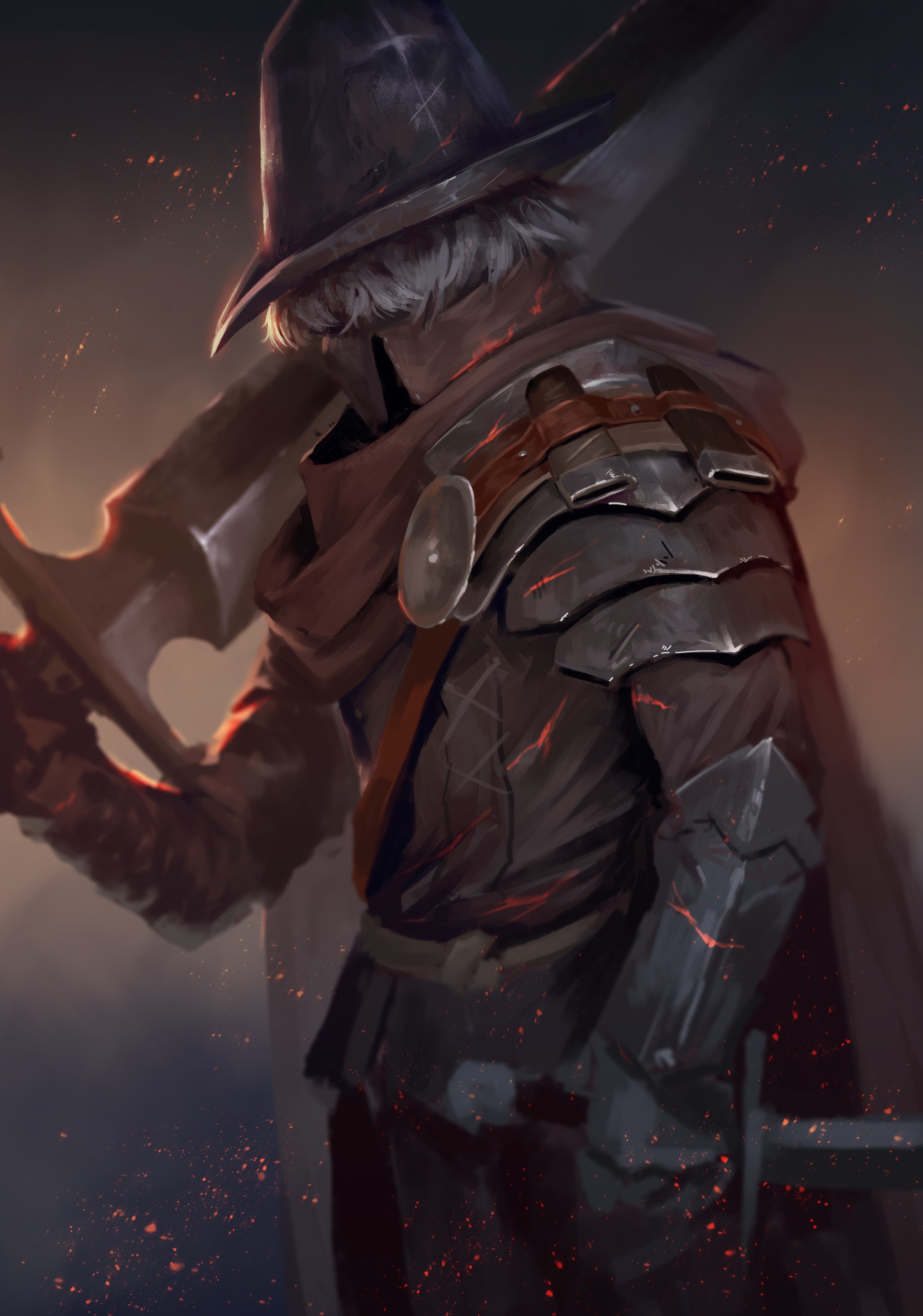 Fantasy Art Warrior Dark Souls Iii Undead Legion Abyss Watchers Farron 1920x2739