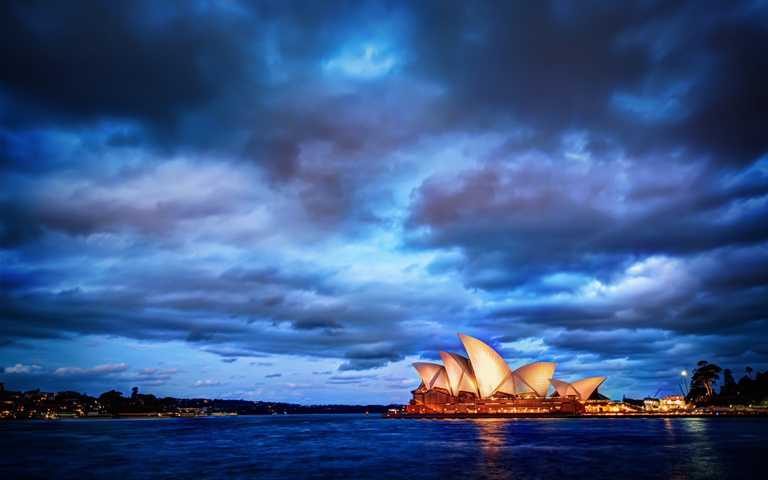 Sydney Opera House Sydney Harbour Ocean Sea Sky Sunset 2560x1600