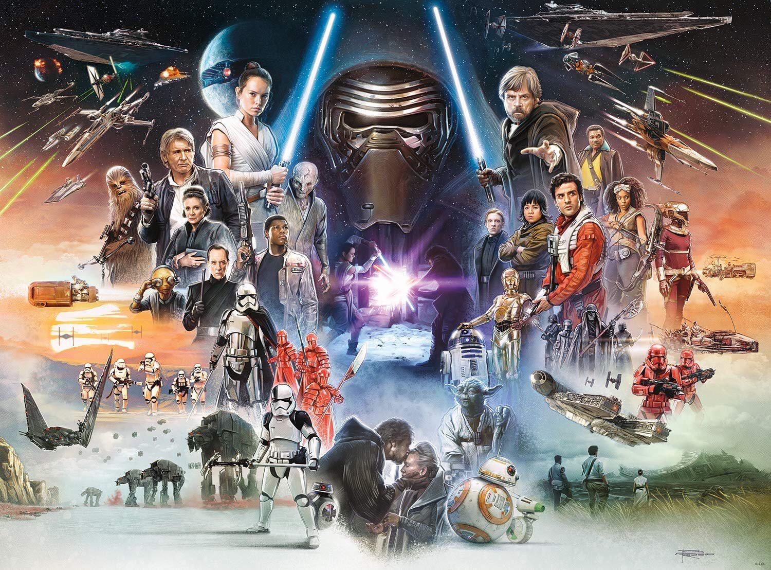 Star Wars Skywalker Movies Science Fiction Collage Star Wars Heroes Star Wars Villains 1500x1108