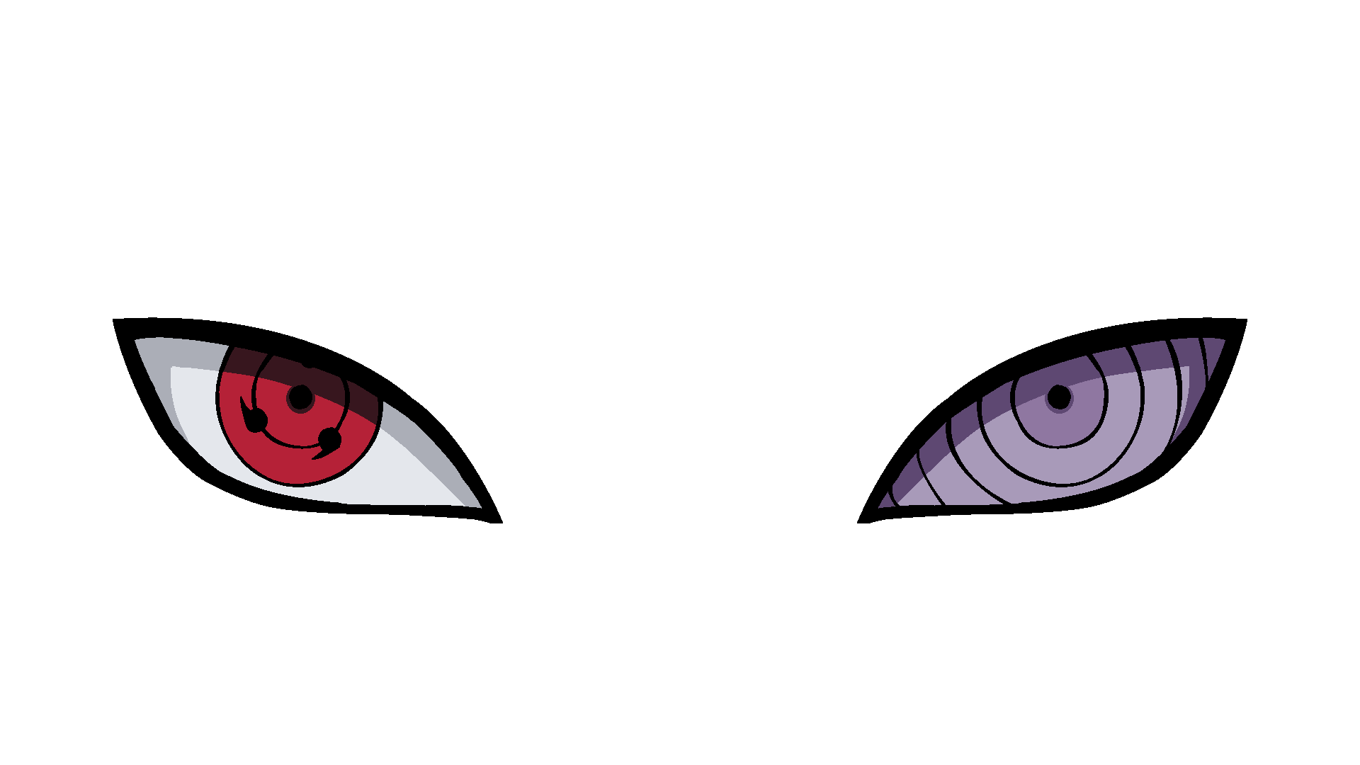 Sharingan Rinnegan Naruto Shippuuden Eyes Black Background 1920x1080
