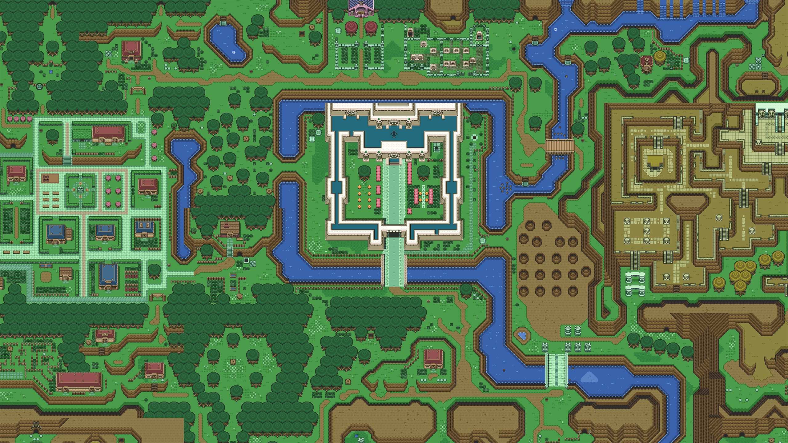 The Legend Of Zelda A Link To The Past Map Video Games The Legend Of Zelda 2560x1440