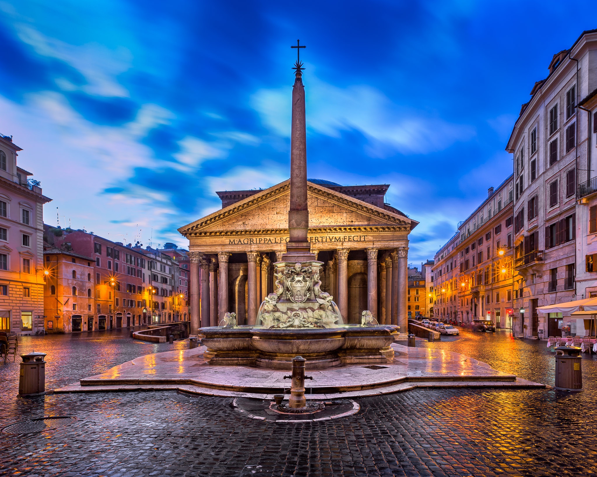 Rome Italy Obelisk Fountain Building City 2048x1638