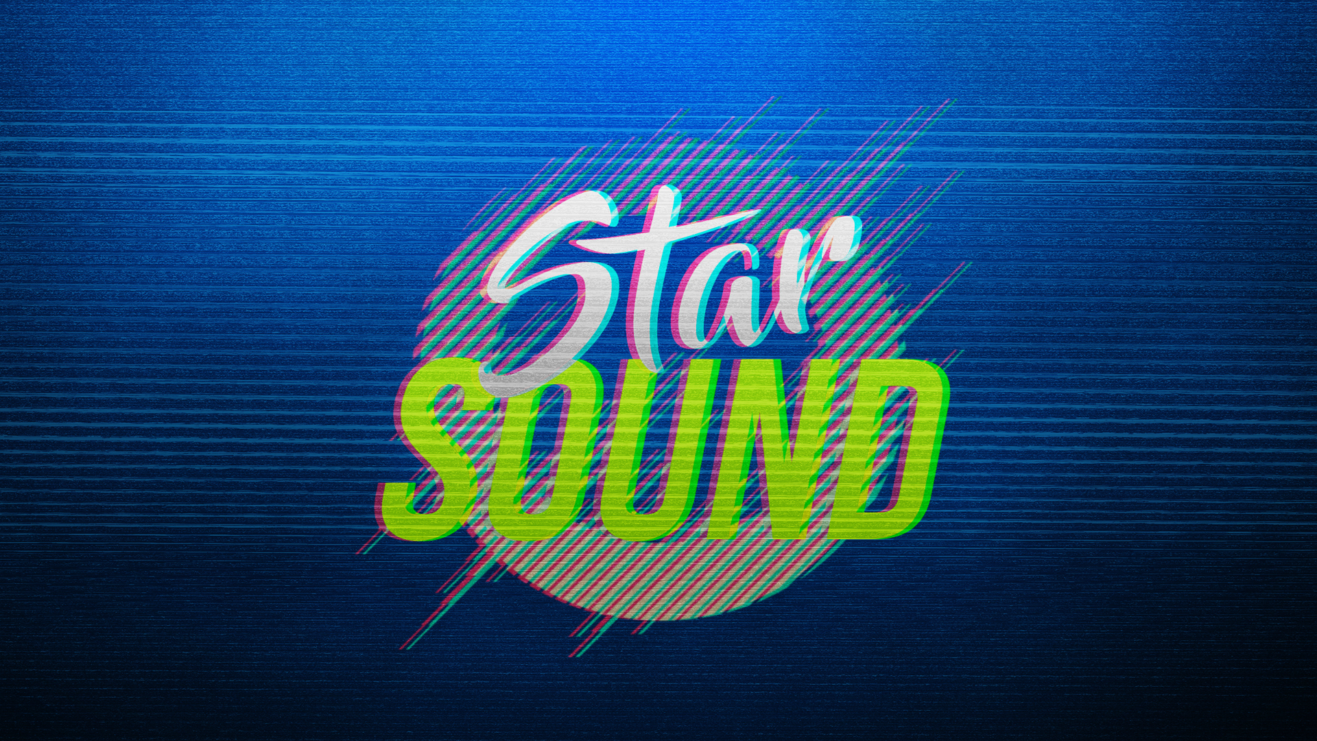 Sound Blue Background Digital Art Typography 1920x1080