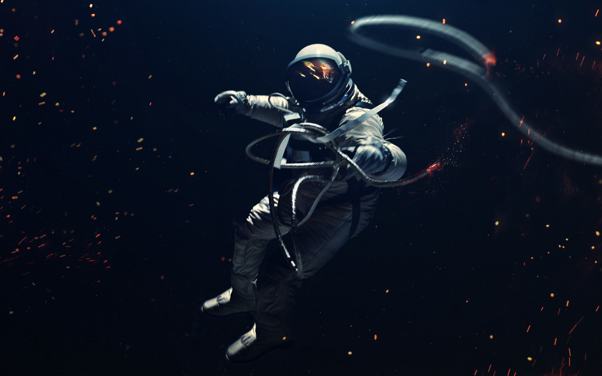 Astronaut Spacesuit Digital Art Vadim Sadovski Space Art 1920x1200