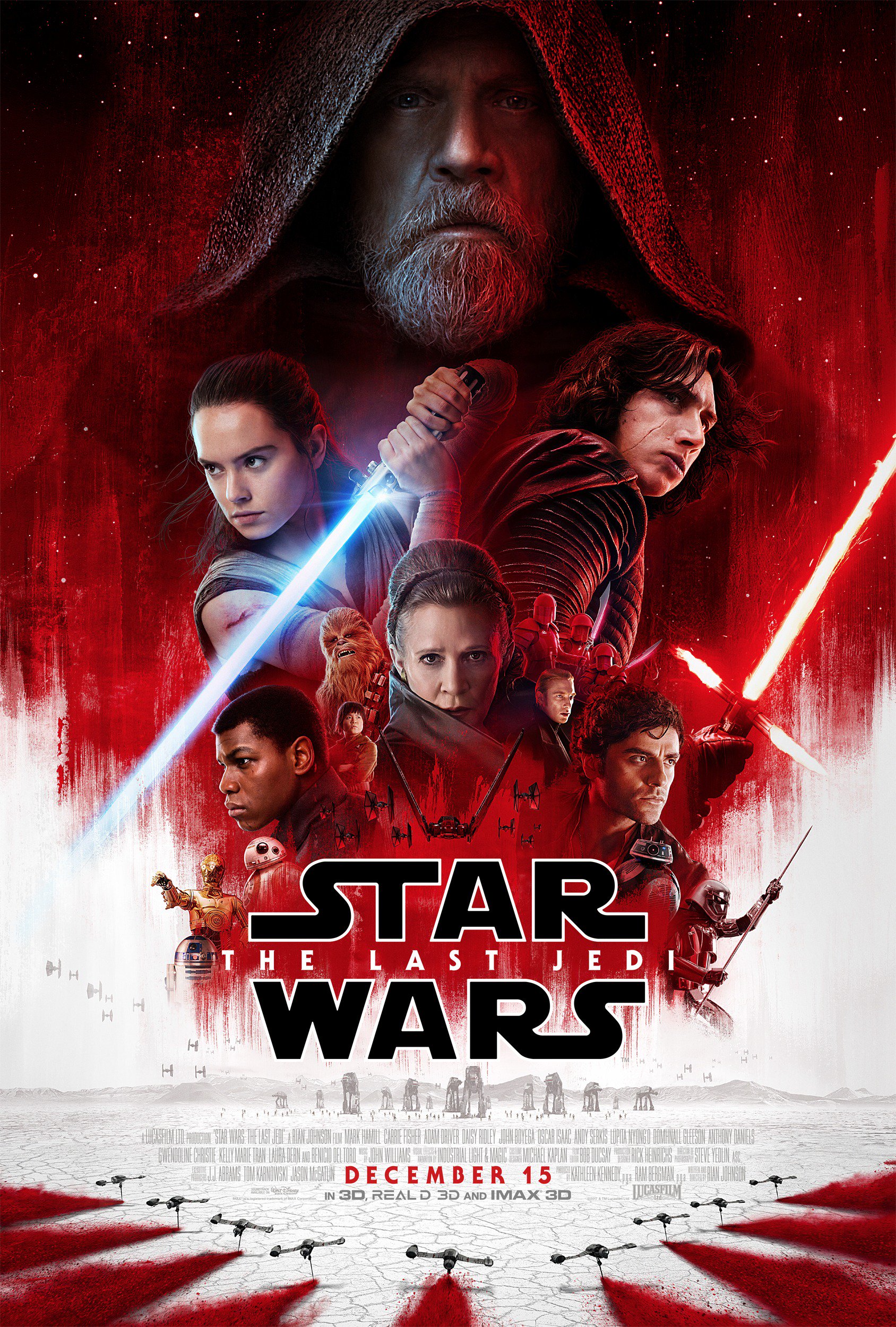 Star Wars Movies Star Wars The Last Jedi Poster Daisy Ridley Mark Hamill 2017 Year 1688x2500