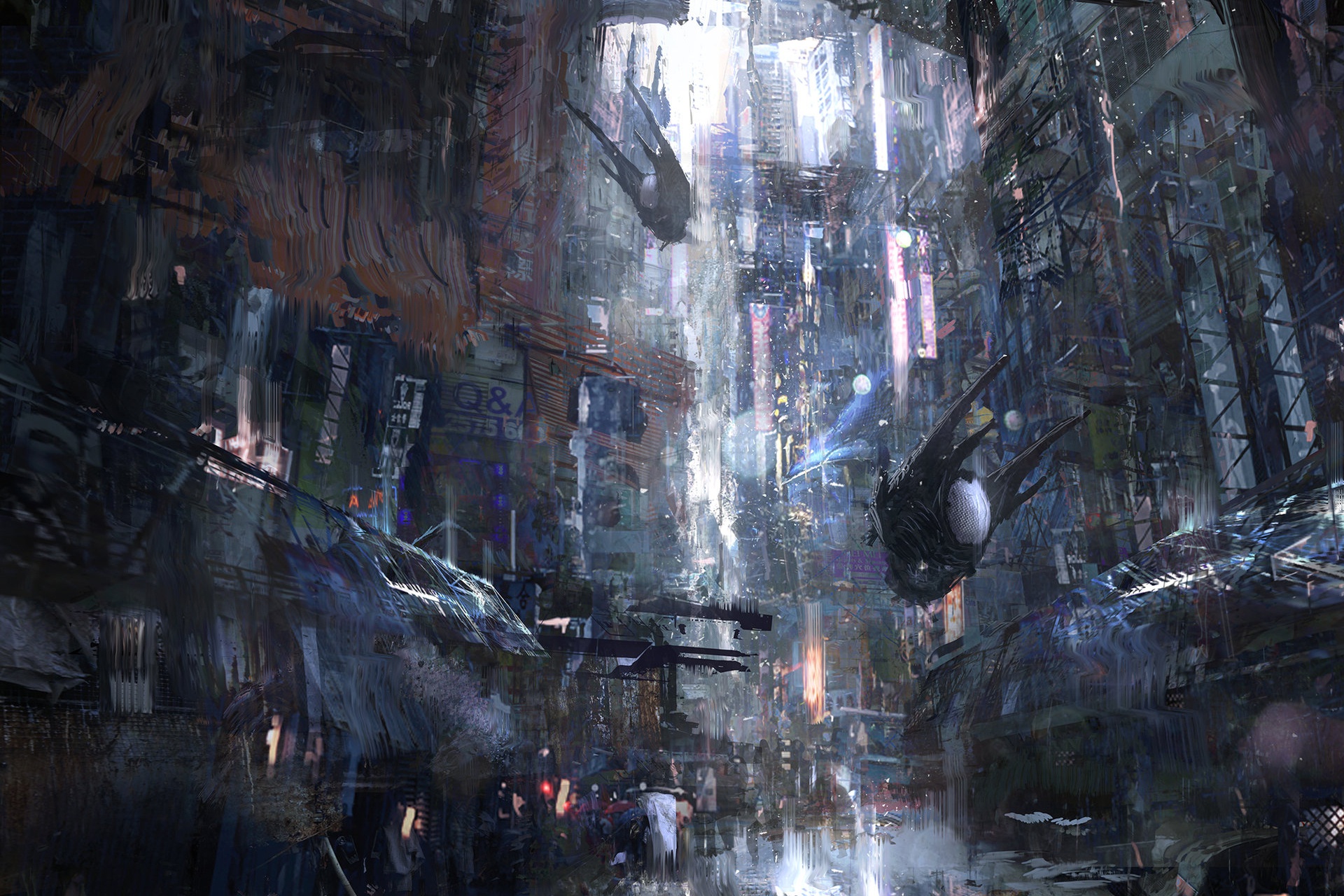 Wadim Kashin Futuristic Science Fiction Artwork Futuristic City 1920x1280