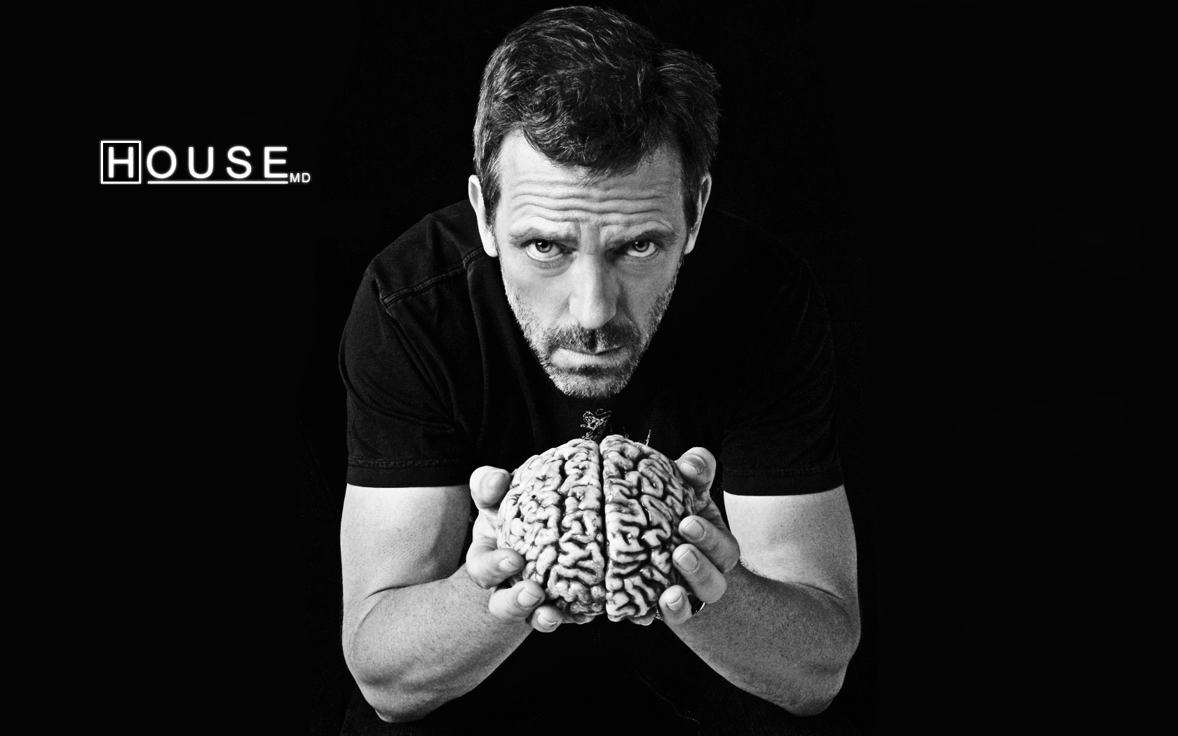 House M D Brain Hugh Laurie Actor Men 1680x1050
