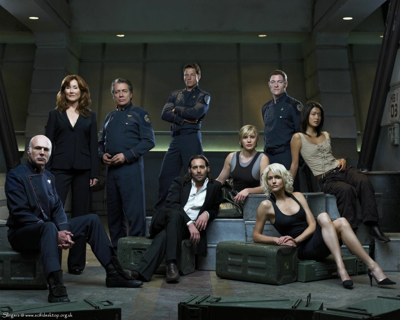 Battlestar Galactica Number Six Battlestar Galactica William Adama Kara Thrace Laura Roslin Saul Tig 1280x1024