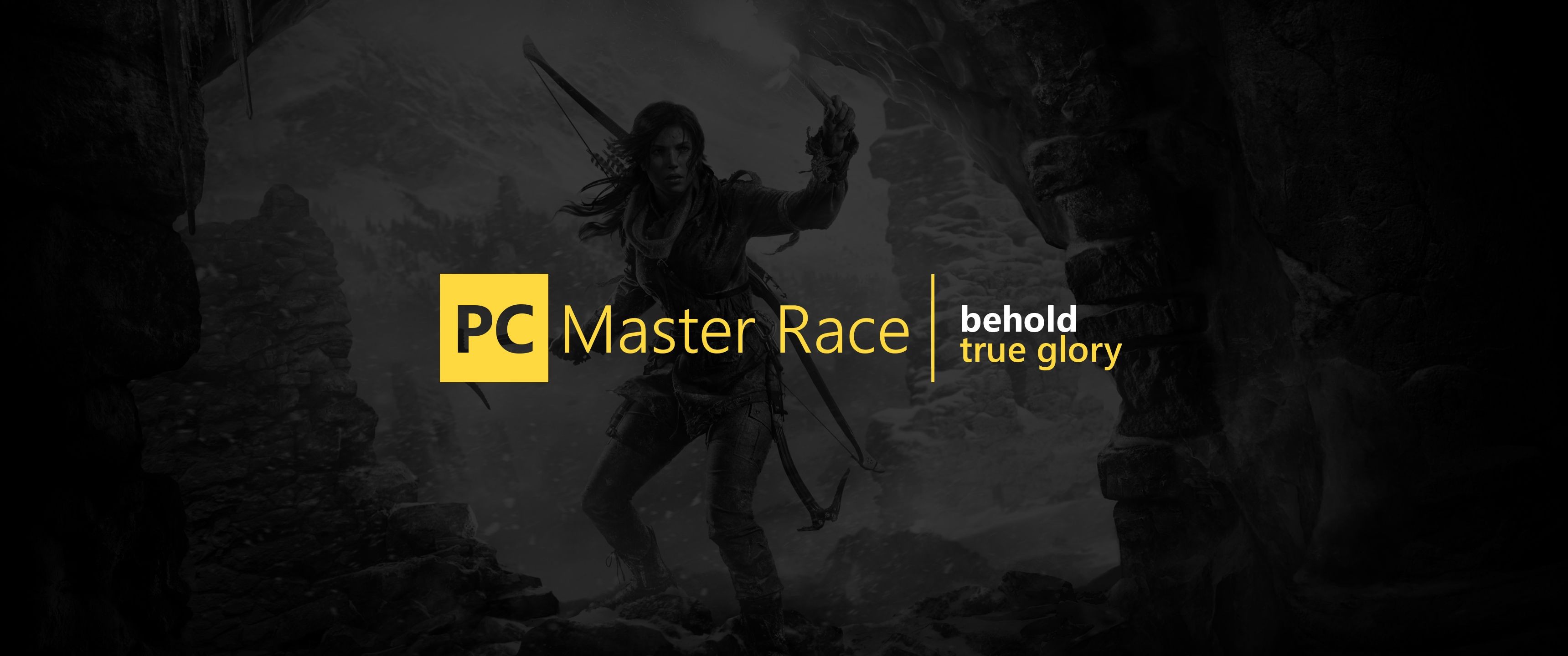 PC Gaming PC Master Race Lara Croft Tomb Raider Rise Of The Tomb Raider Video Games Text 3440x1440