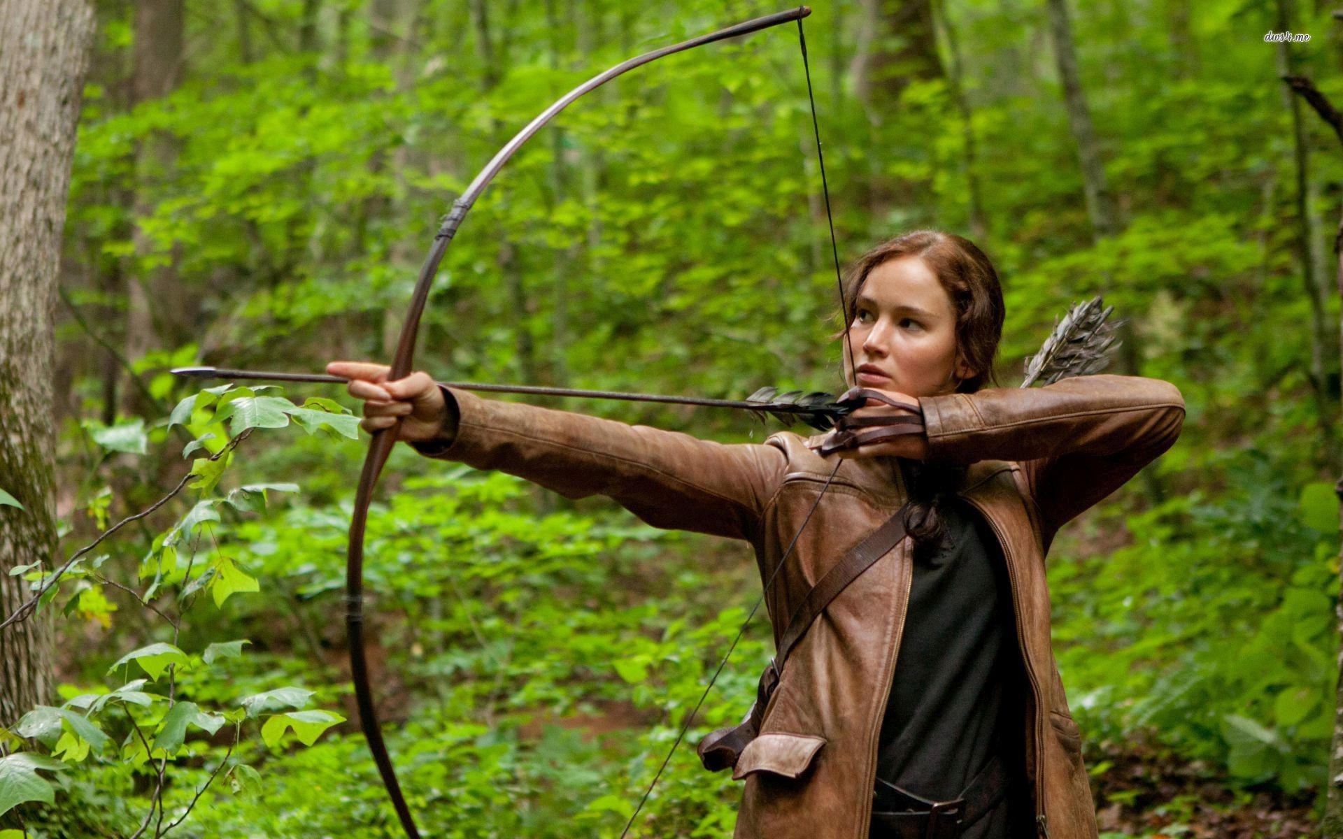 Jennifer Lawrence Movies Hunger Games The Hunger Games Women Actress Bow 1920x1200