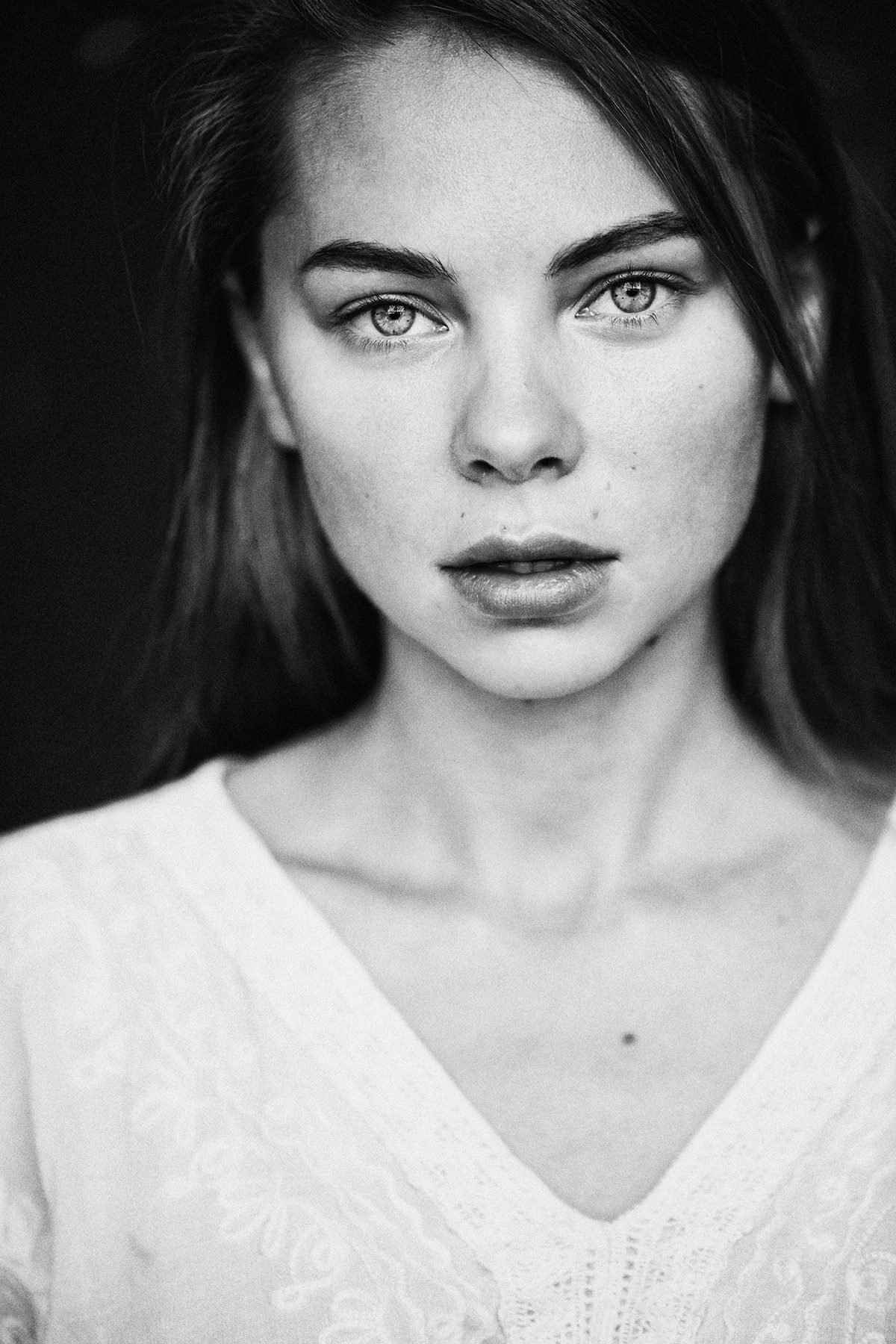 Aleksey Trifonov Women Model Monochrome Portrait 1200x1800