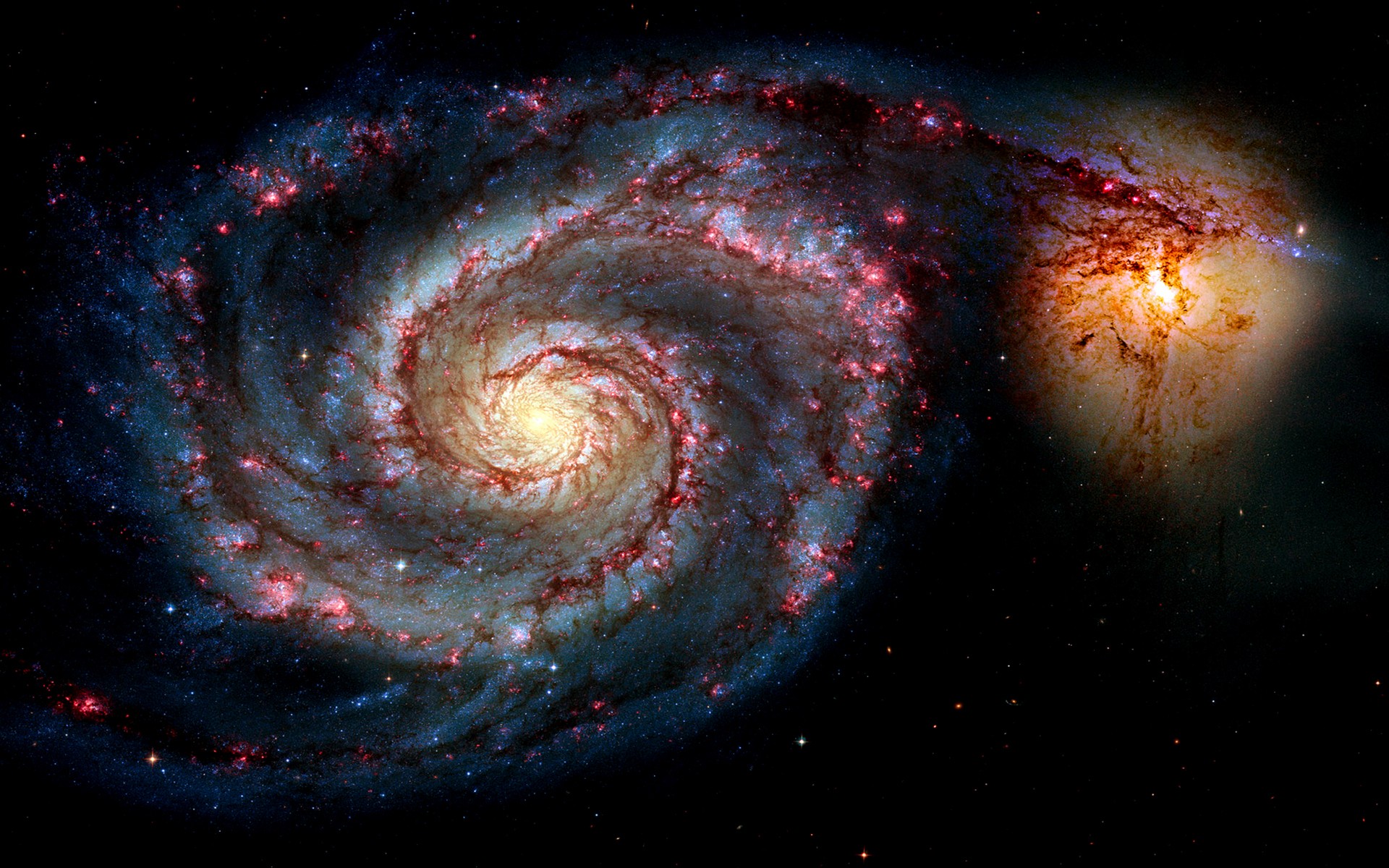 Space Galaxy Whirlpool Galaxy 1920x1200