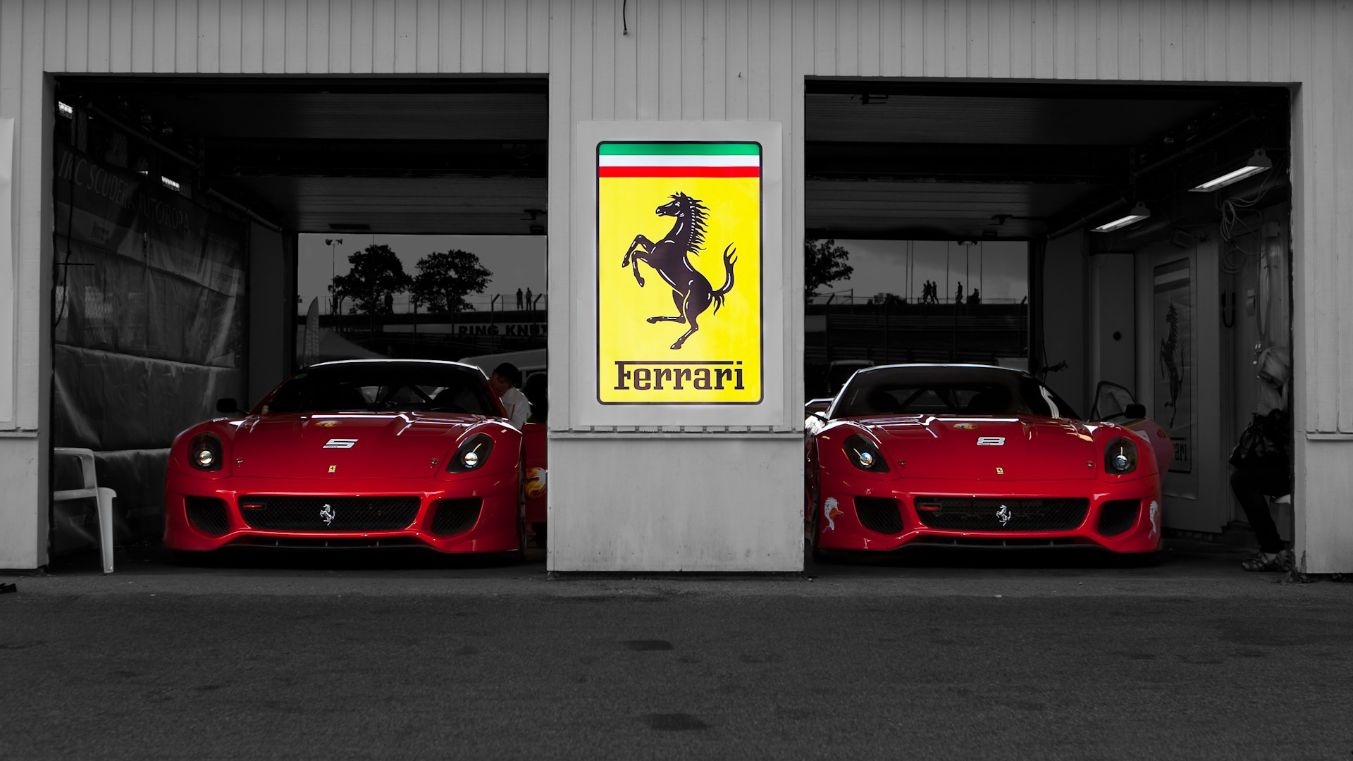 Car Italian Cars Ferrari 599XX Race Cars Vehicle Red Cars Ferrari 1920x1080