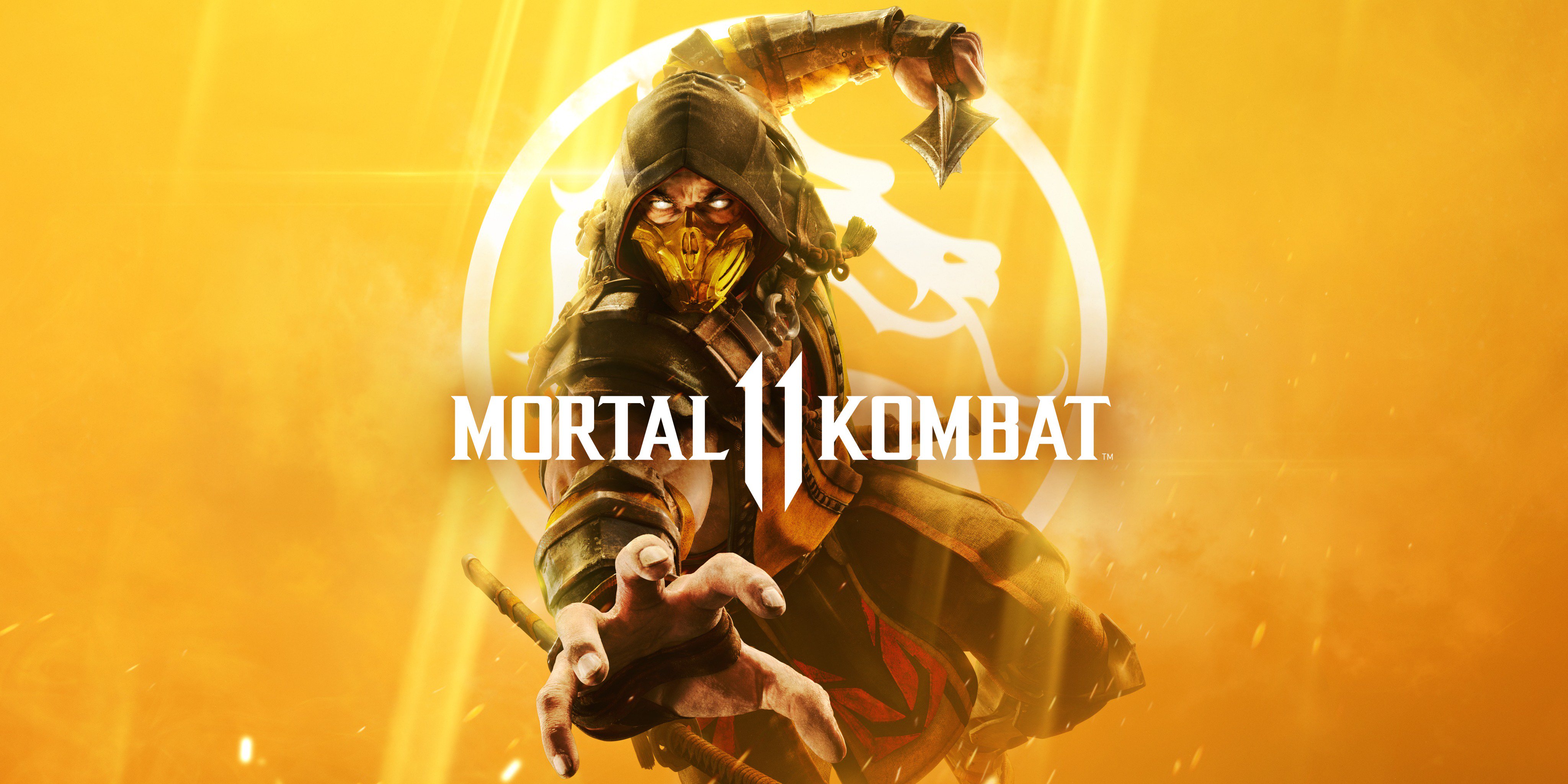 Mortal Kombat Scorpion Character Mortal Kombat 11 Video Game Warriors Video Game Art Video Games 4096x2048