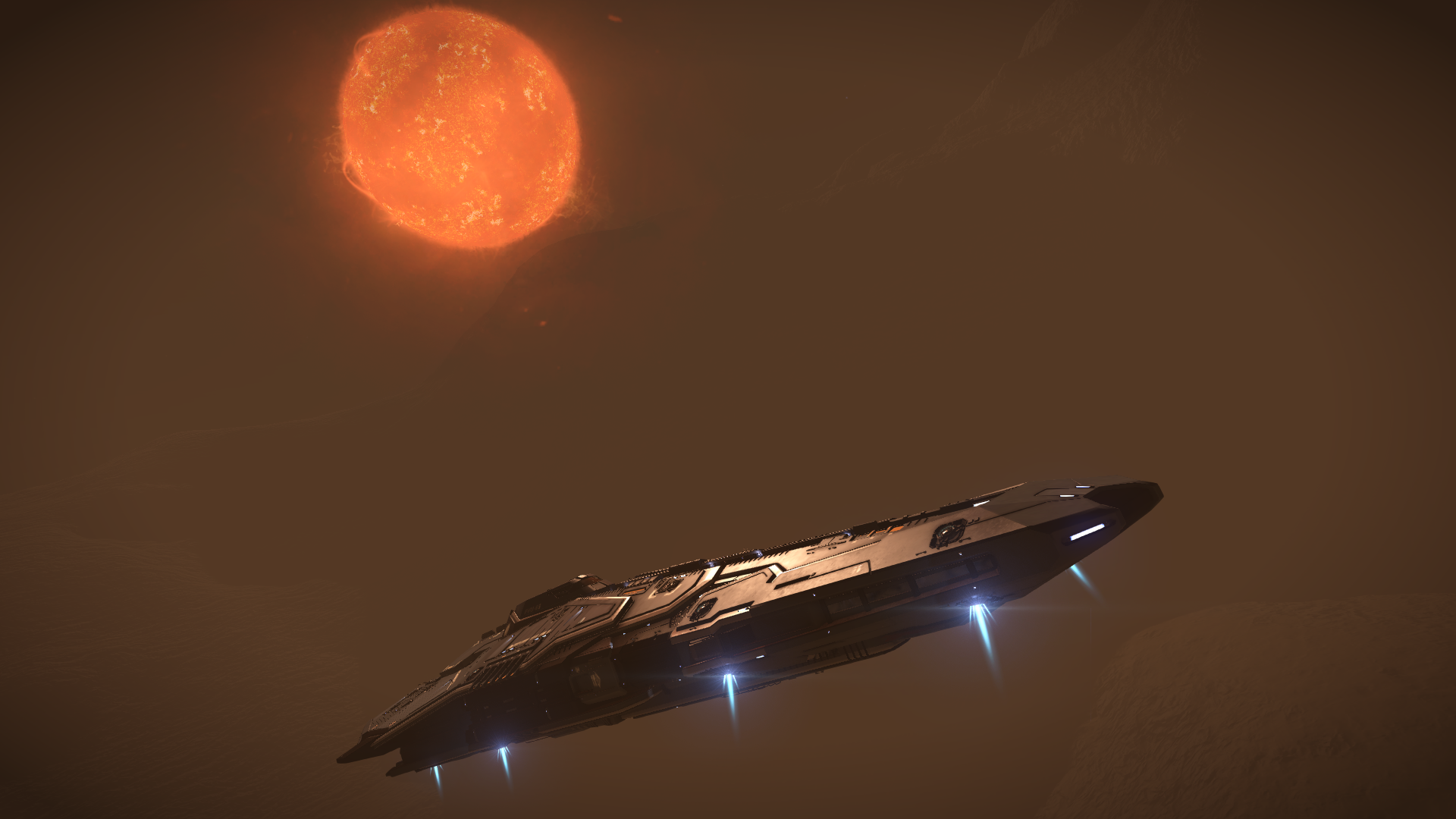 Elite Dangerous Federal Corvette PC Gaming Screen Shot Spaceship 1920x1080