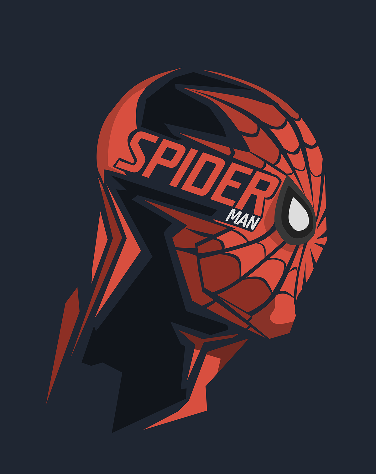 Marvel Comics Blue Background Spider Man Red Bosslogic 1200x1510