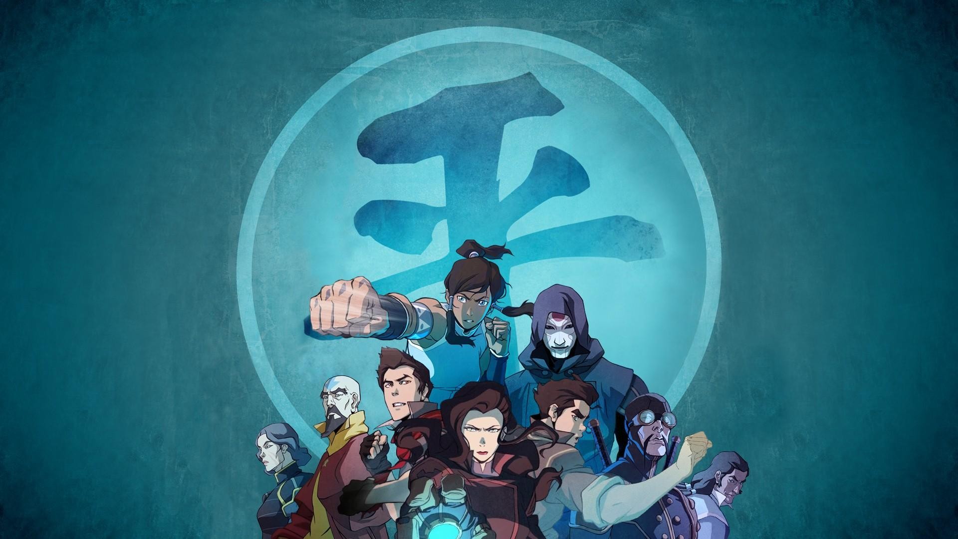 Avatar The Last Airbender The Legend Of Korra Anime Blue Background 1920x1080