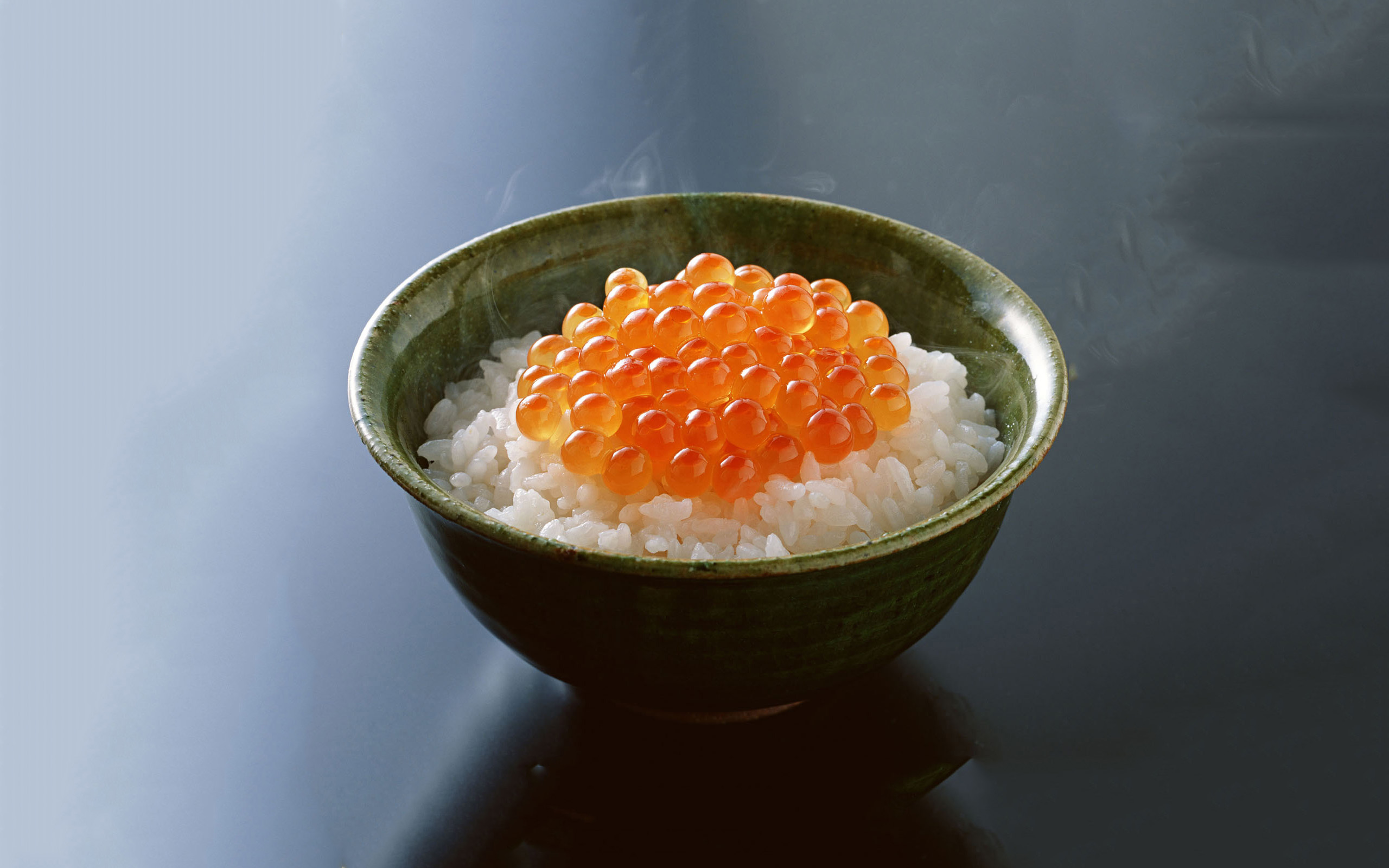 Food Rice Caviar Bowls 2560x1600