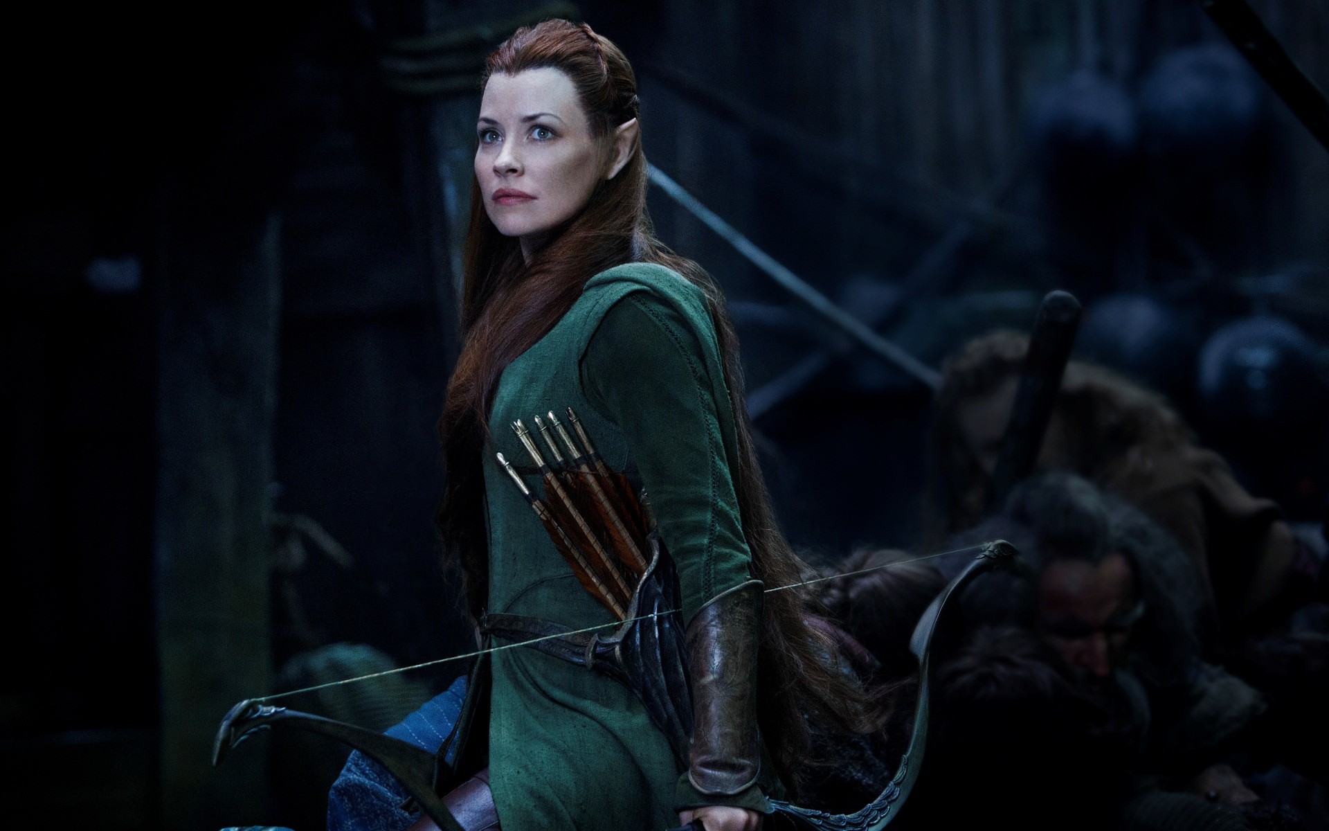 Tauriel Redhead Women Movies Evangeline Lilly The Hobbit The Battle Of The Five Armies Elves Girl Wi 1920x1200