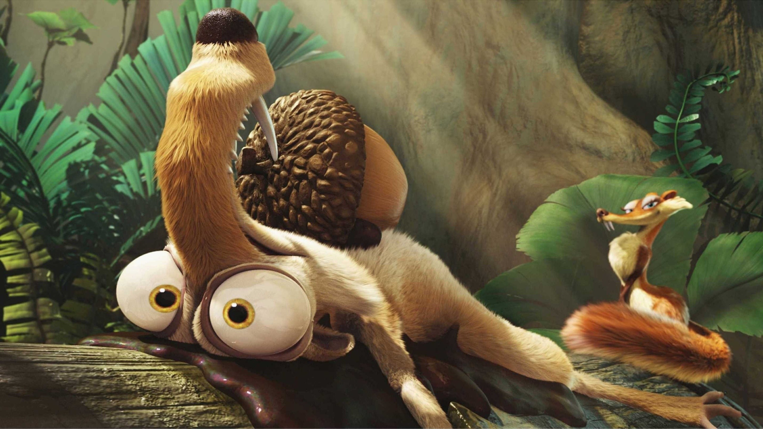 Ice Age Dawn Of The Dinosaurs Ice Age Scrat Animated Movies 2560x1440