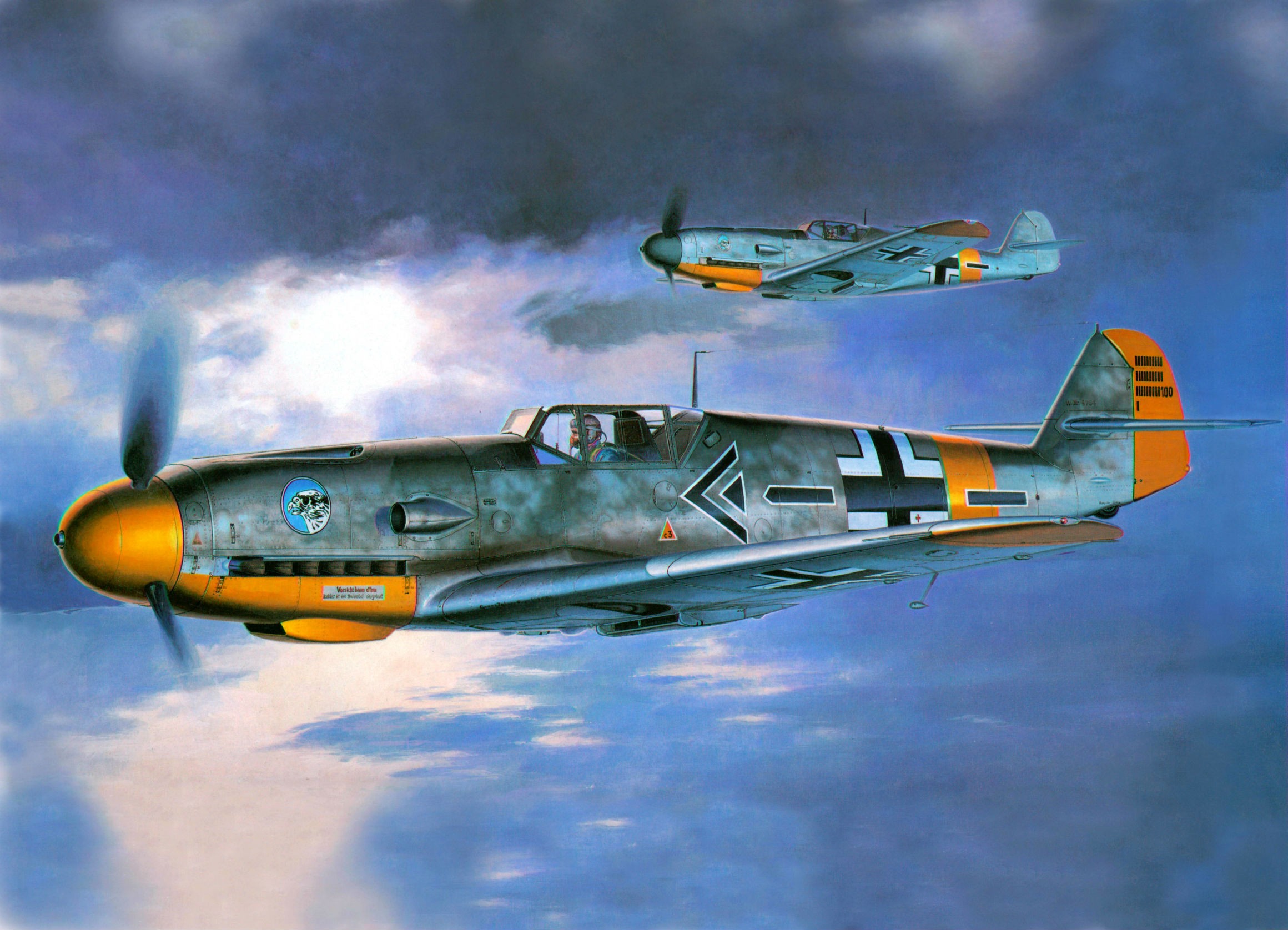 World War Ii Messerschmitt Messerschmitt Bf 109 Luftwaffe Aircraft Military Artwork Military Aircraf 2320x1675