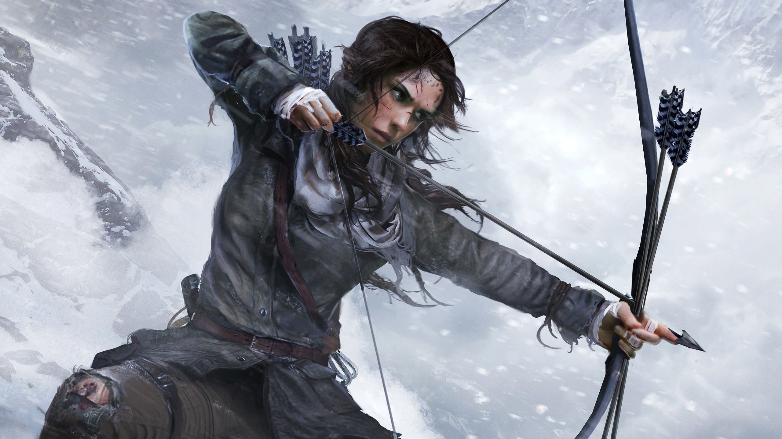 Rise Of The Tomb Raider Bow Women Hunting Tomb Raider 2560x1440