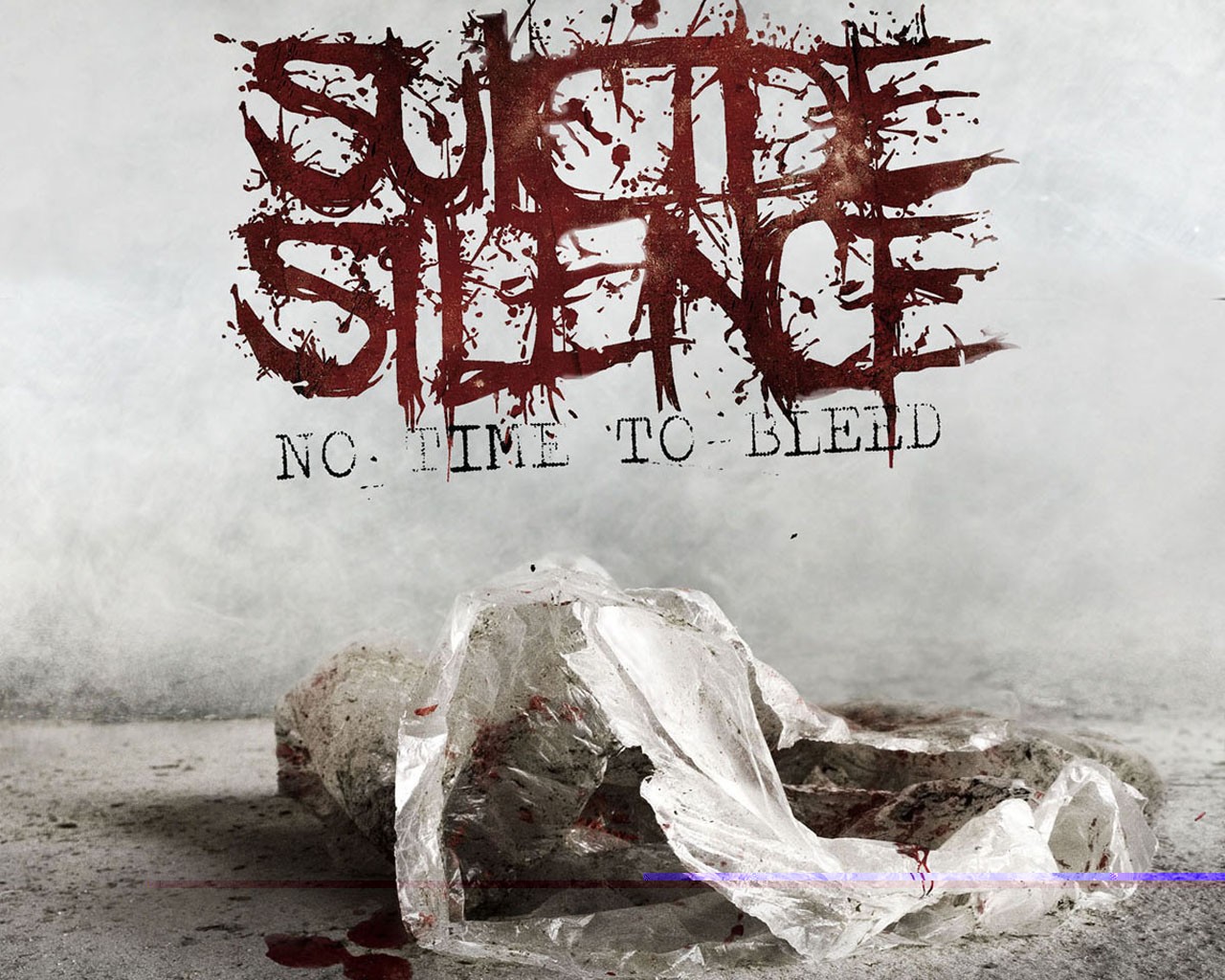 Deathcore Suicide Silence No Time To Bleed Text Logo 1280x1024
