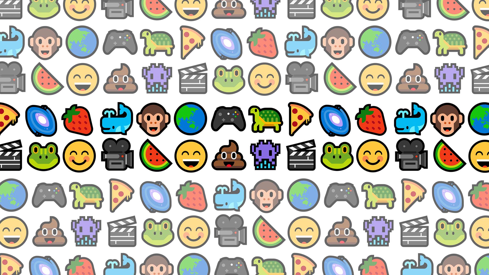 Emoji Colorful Smiley 2048x1152