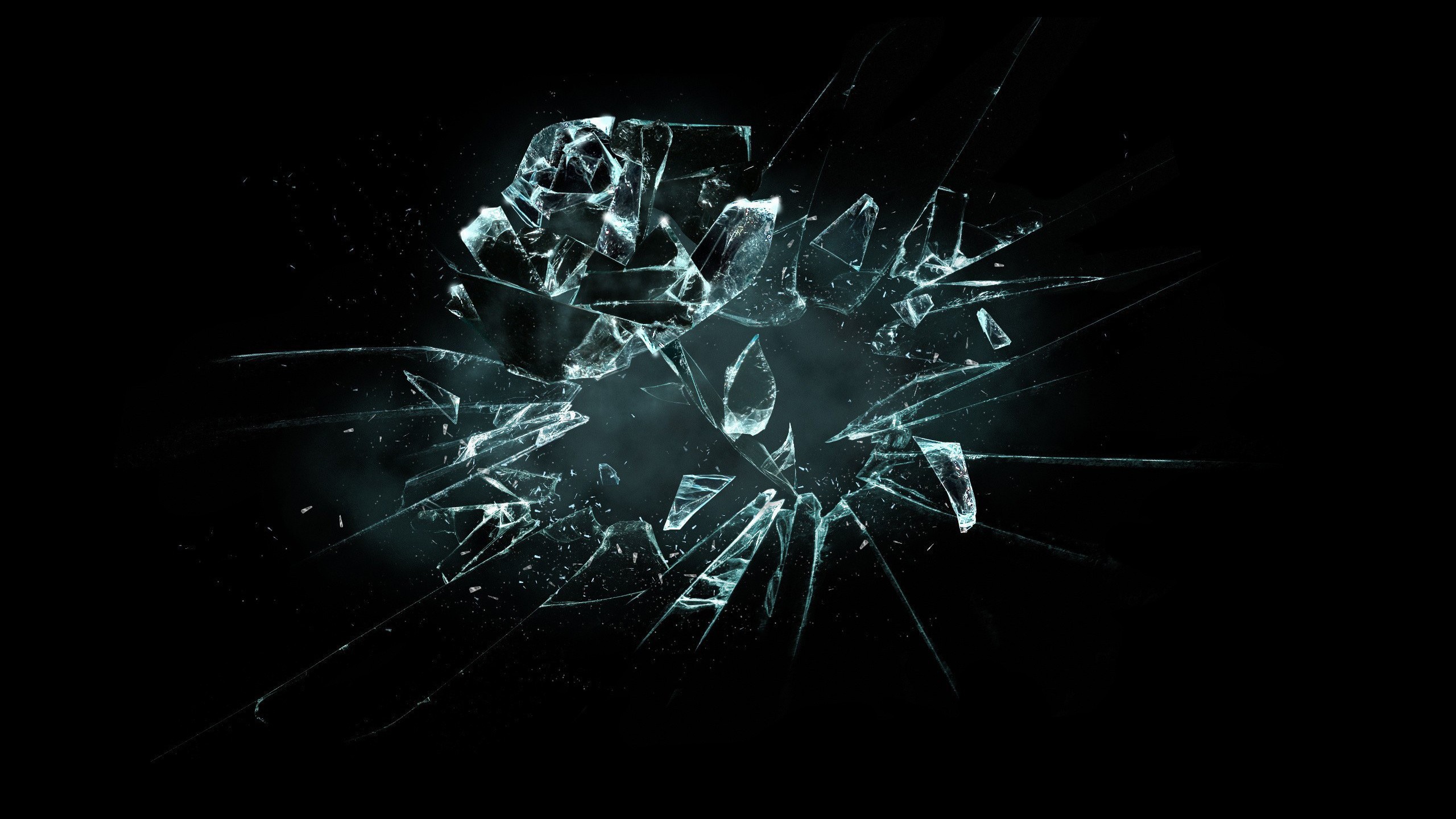 Glass Shattered Broken Glass 2560x1440
