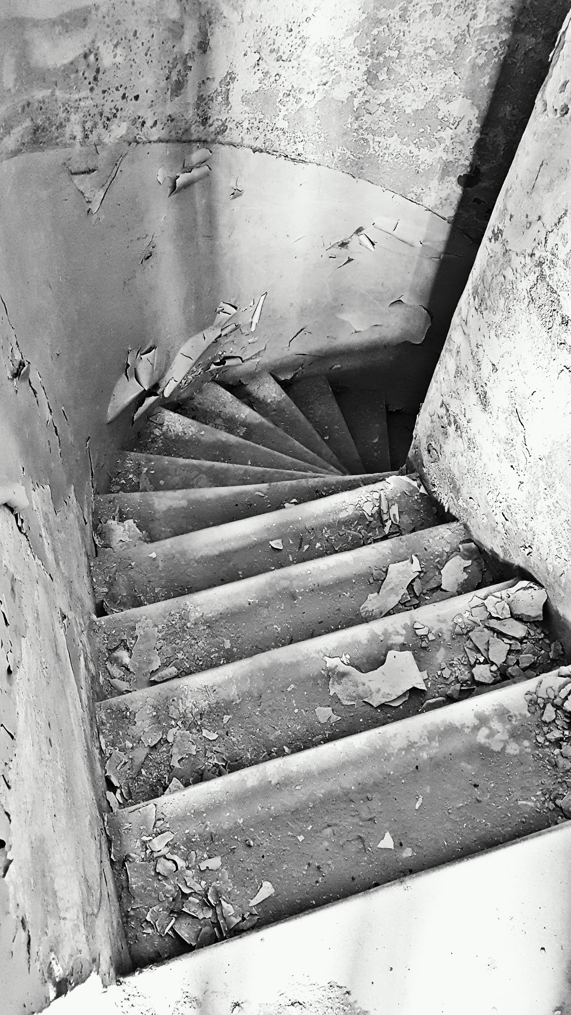 Monochrome Stairway Stairs Ruin 2268x4032