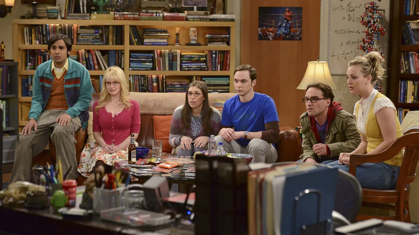 The Big Bang Theory Sheldon Cooper Raj Koothrappali Leonard Hofstadter Penny Bernadette Rostenkowski 1600x900