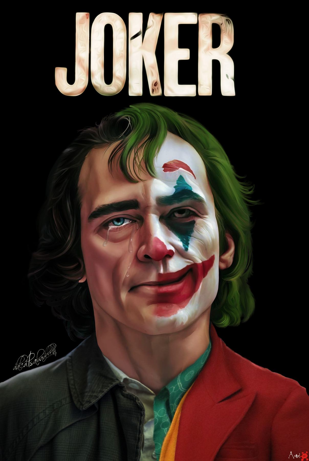 Model Digital Digital Art Digital Painting Joker Joker 2019 Movie 1208x1801
