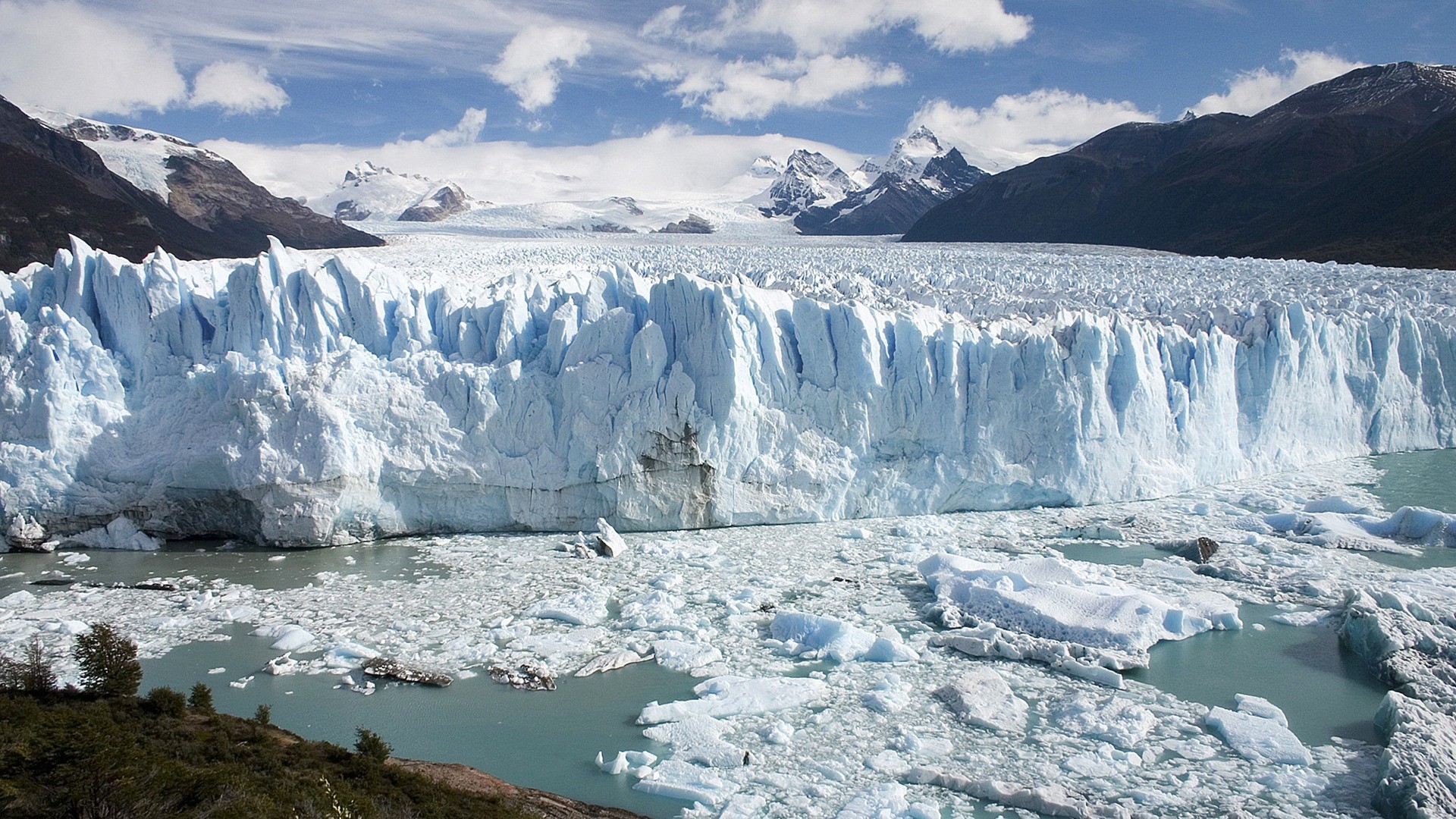 Iceberg Argentina Glaciers Nature Landscape 1920x1080