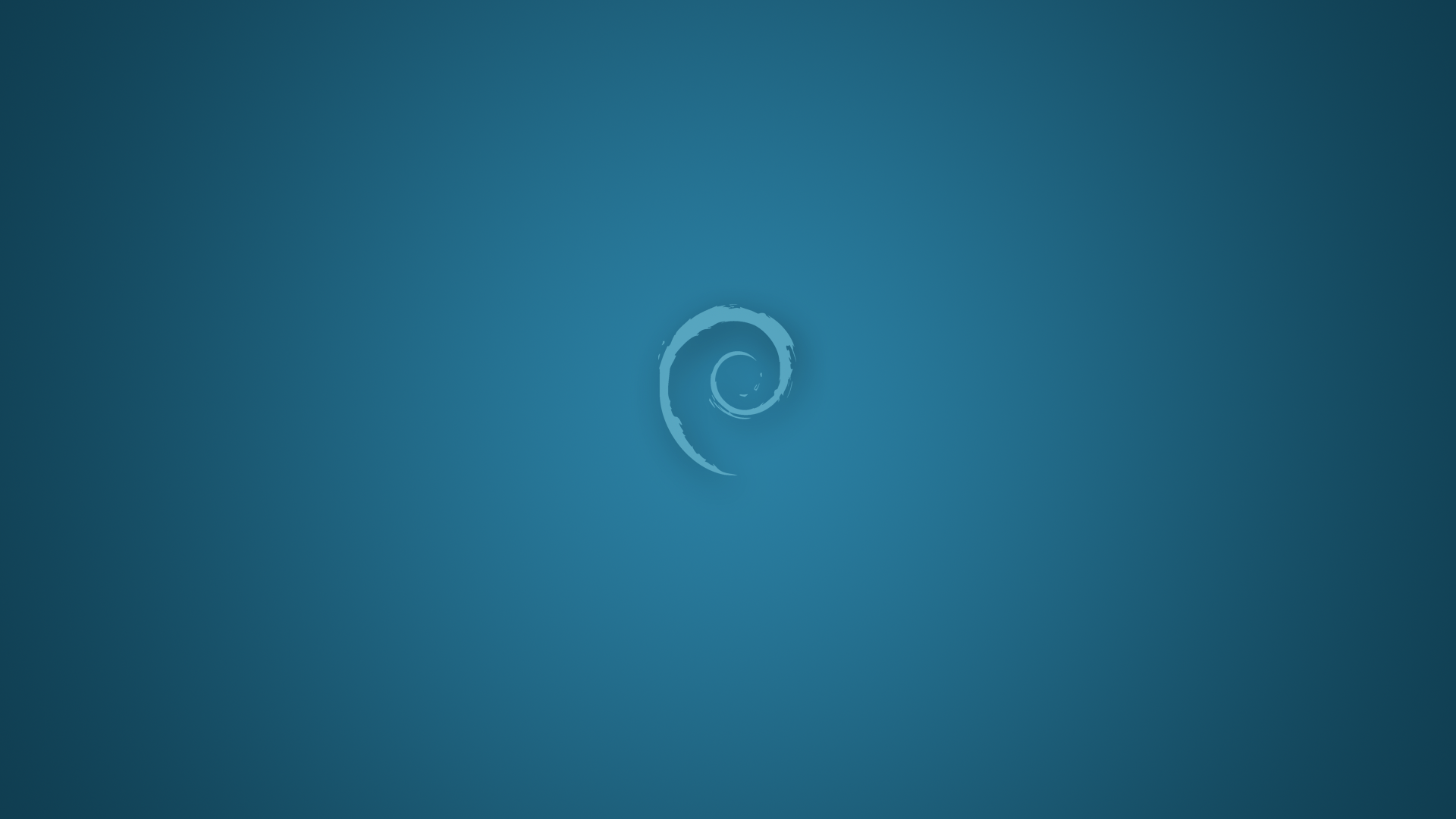 Debian Minimalism Simple Blue Linux Unix Operating System 1920x1080
