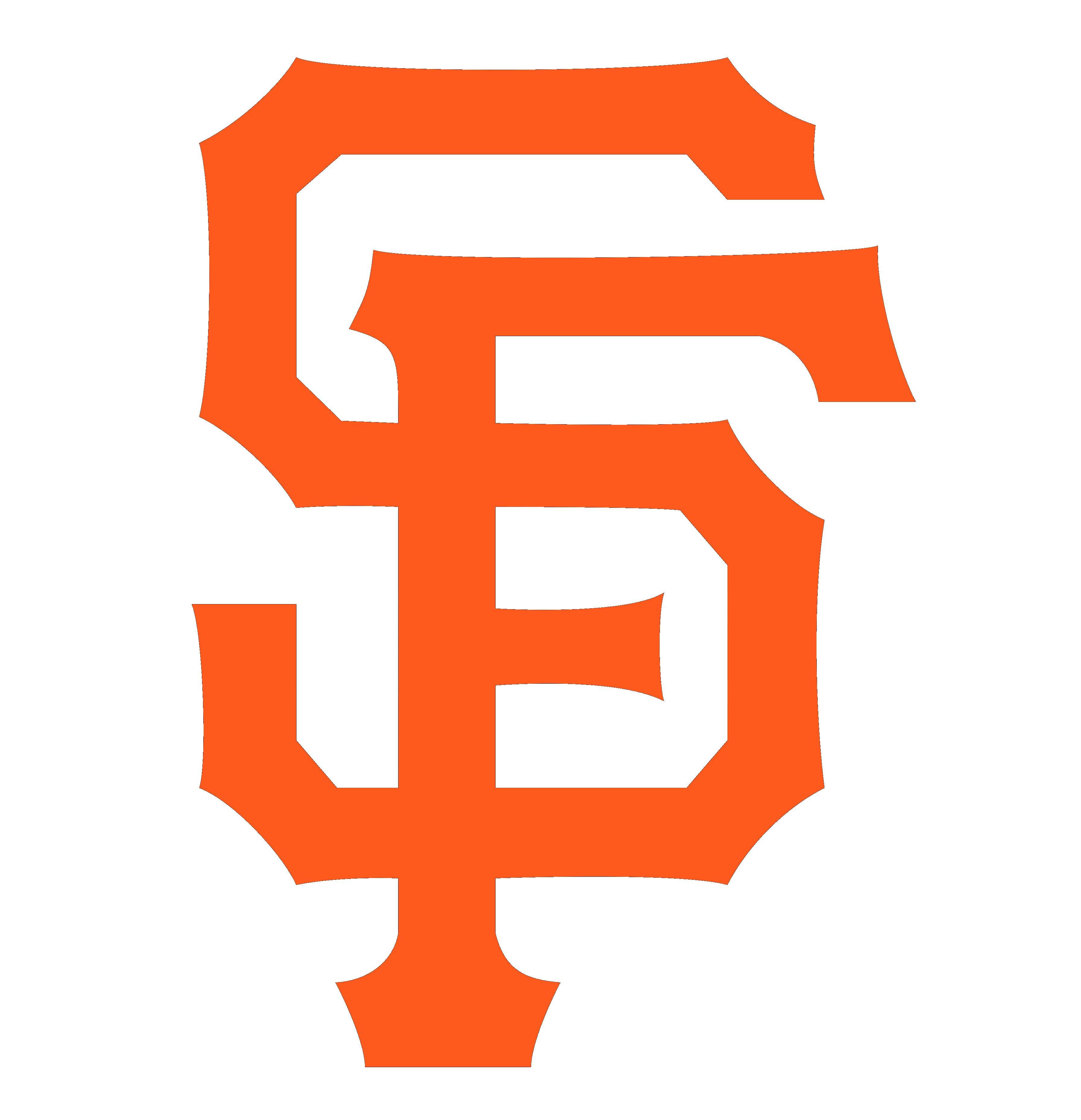 San Francisco Giants Major League Baseball Logotype 3584x3712