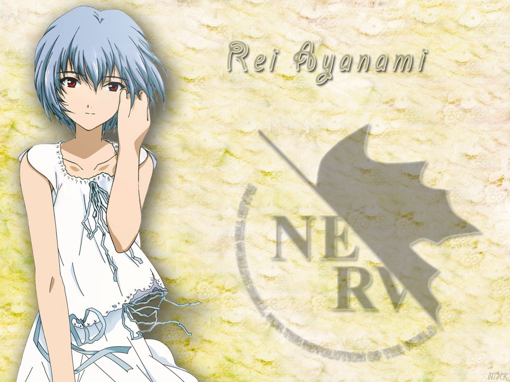 Ayanami Rei Anime Blue Hair Neon Genesis Evangelion Nerv Anime Girls 1024x768
