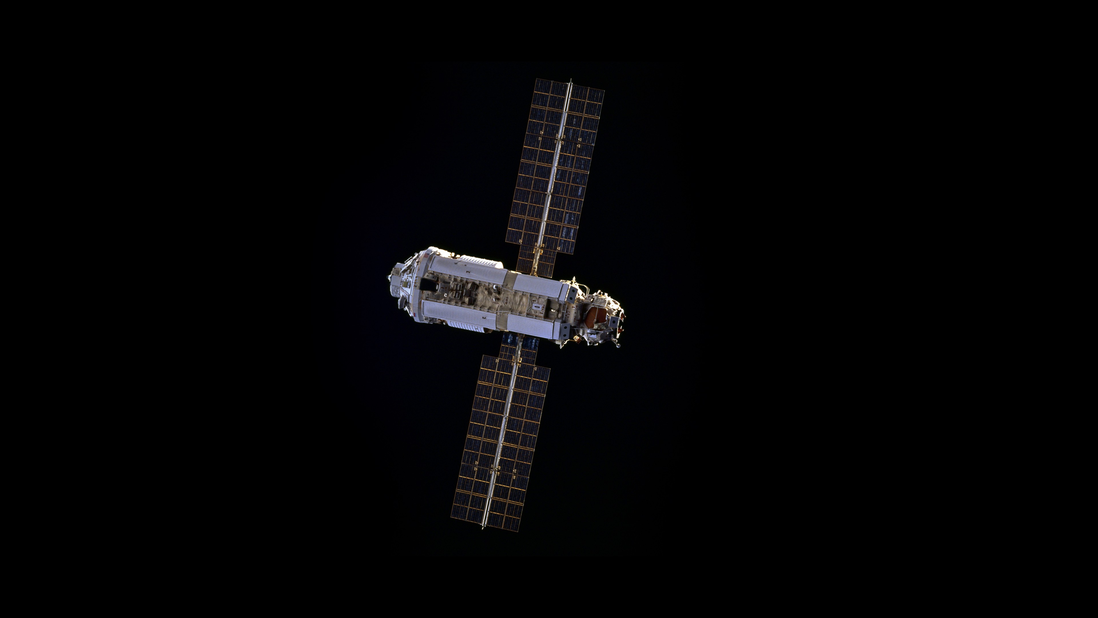 ISS International Space Station Space Minimalism 3840x2160